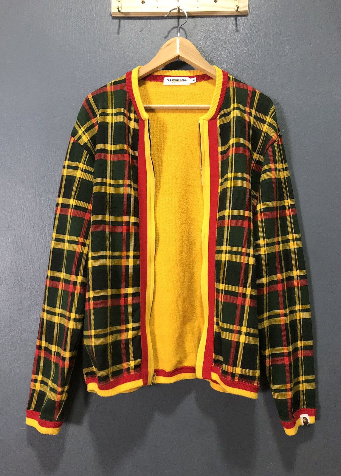 Bape VINTAGE OG BAPE PLAID CHEKERED SWEATER ZIPPER Size US M / EU 48-50 / 2 - 2 Thumbnail