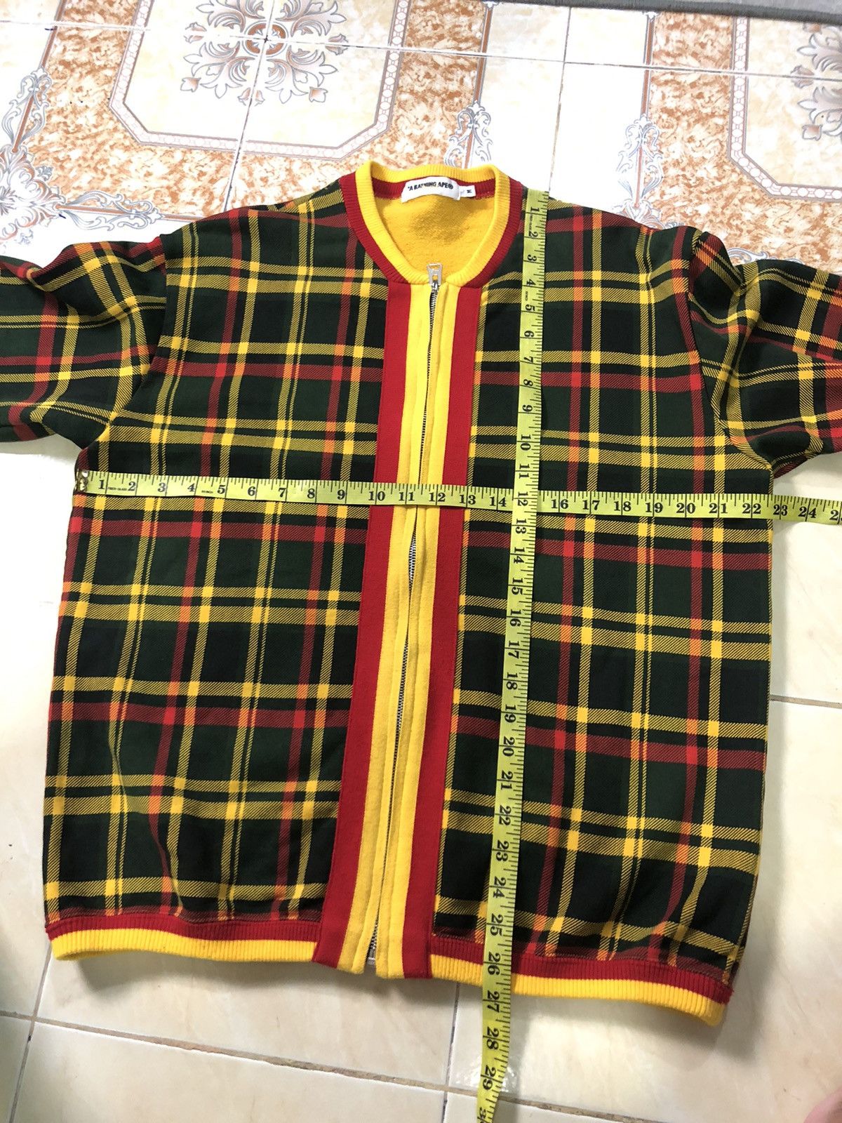 Bape VINTAGE OG BAPE PLAID CHEKERED SWEATER ZIPPER Size US M / EU 48-50 / 2 - 15 Thumbnail