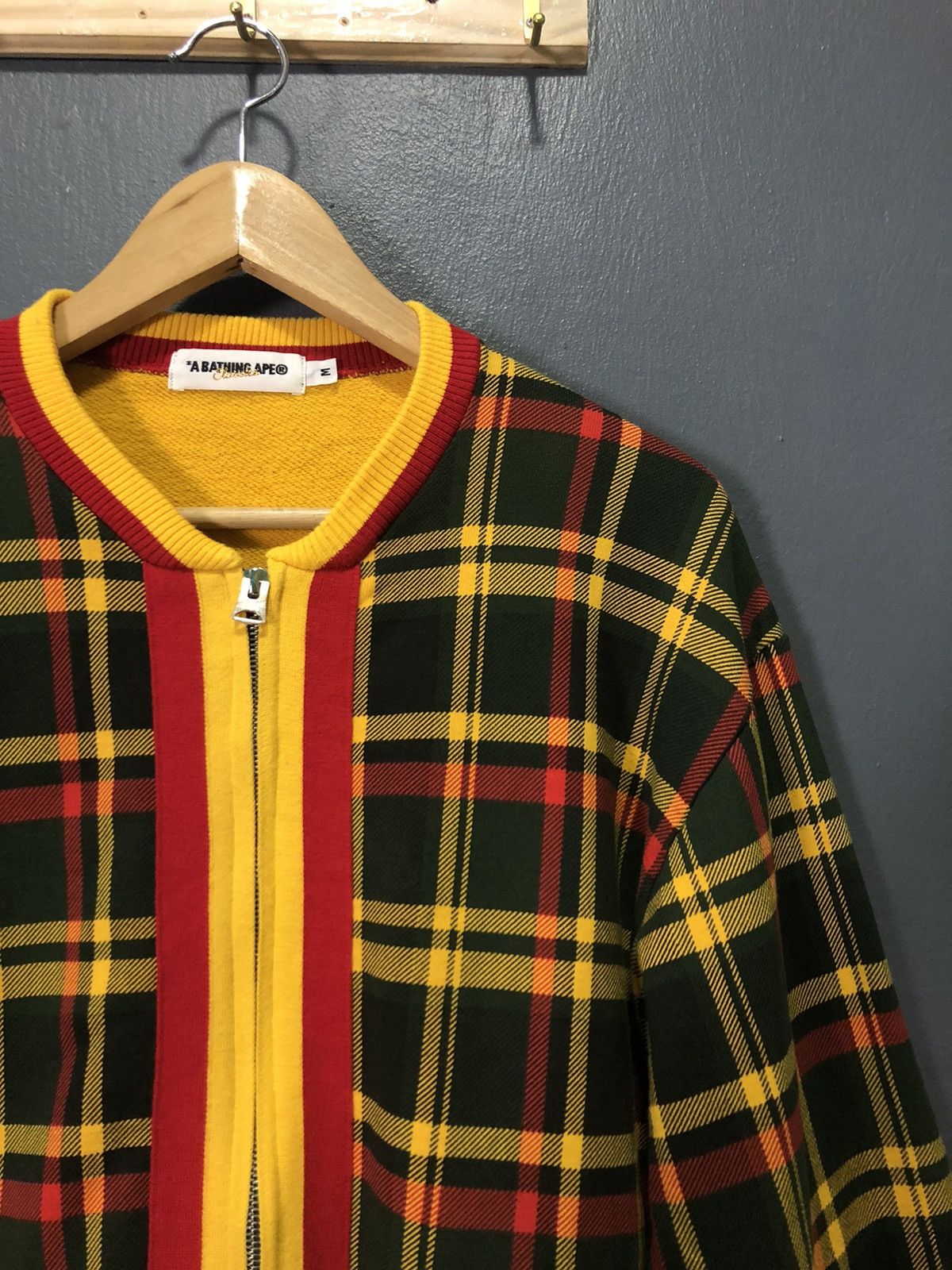 Bape VINTAGE OG BAPE PLAID CHEKERED SWEATER ZIPPER Size US M / EU 48-50 / 2 - 3 Thumbnail