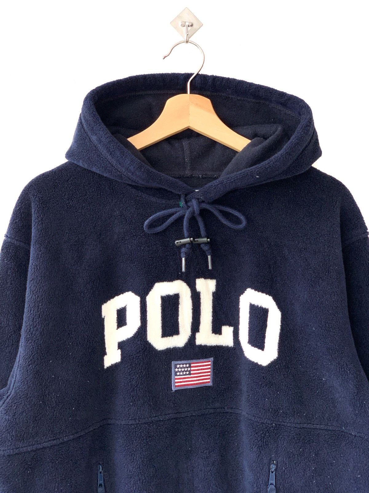 Polo Ralph Lauren Vintage 90’s Polo Sport Ralph Lauren Big Logo Fleece Hoodie Size US M / EU 48-50 / 2 - 2 Thumbnail
