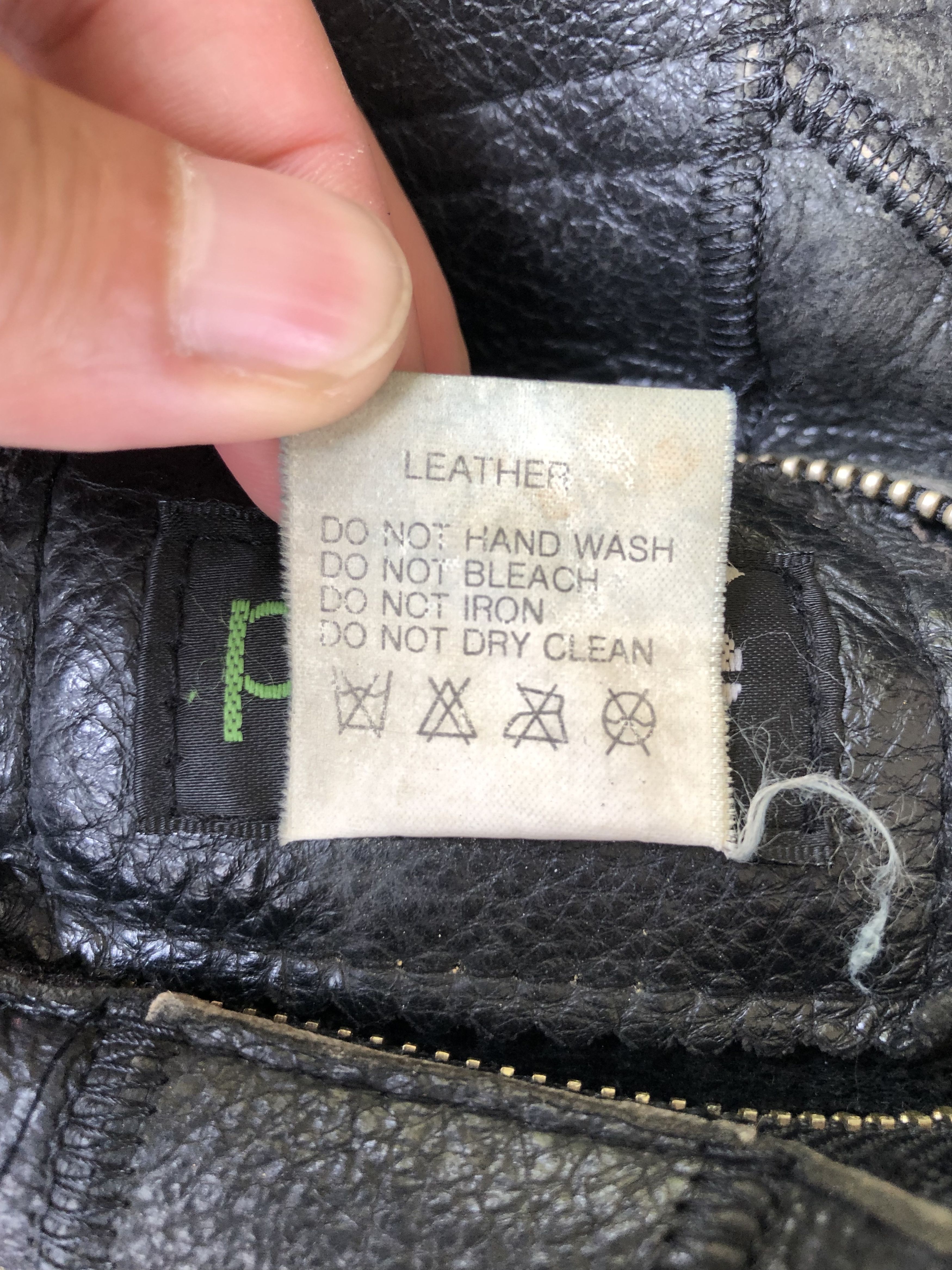 Leather OG🔥80s PURETÉ DISTRESS CRACKLED PATCHWORK SHEARLING LEATHER Size US L / EU 52-54 / 3 - 18 Thumbnail