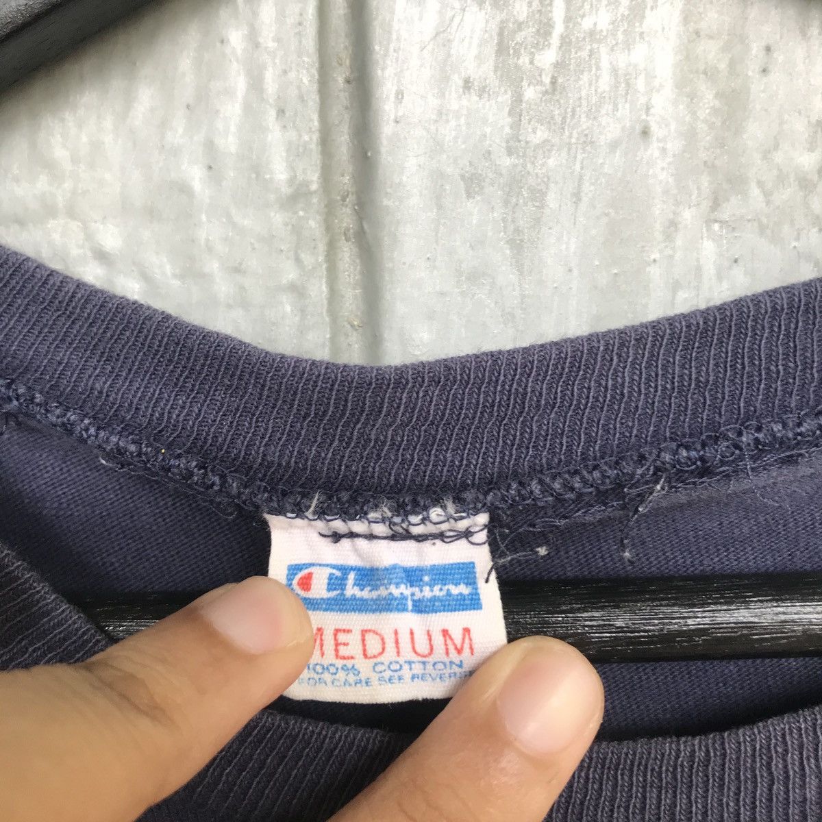 Champion × Vintage ‼️Vintage CHAMPION BLUE BAR 70s State meet championships Size US M / EU 48-50 / 2 - 9 Thumbnail