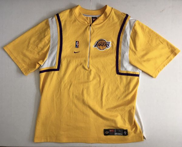 Lakers warm outlet up jacket nike