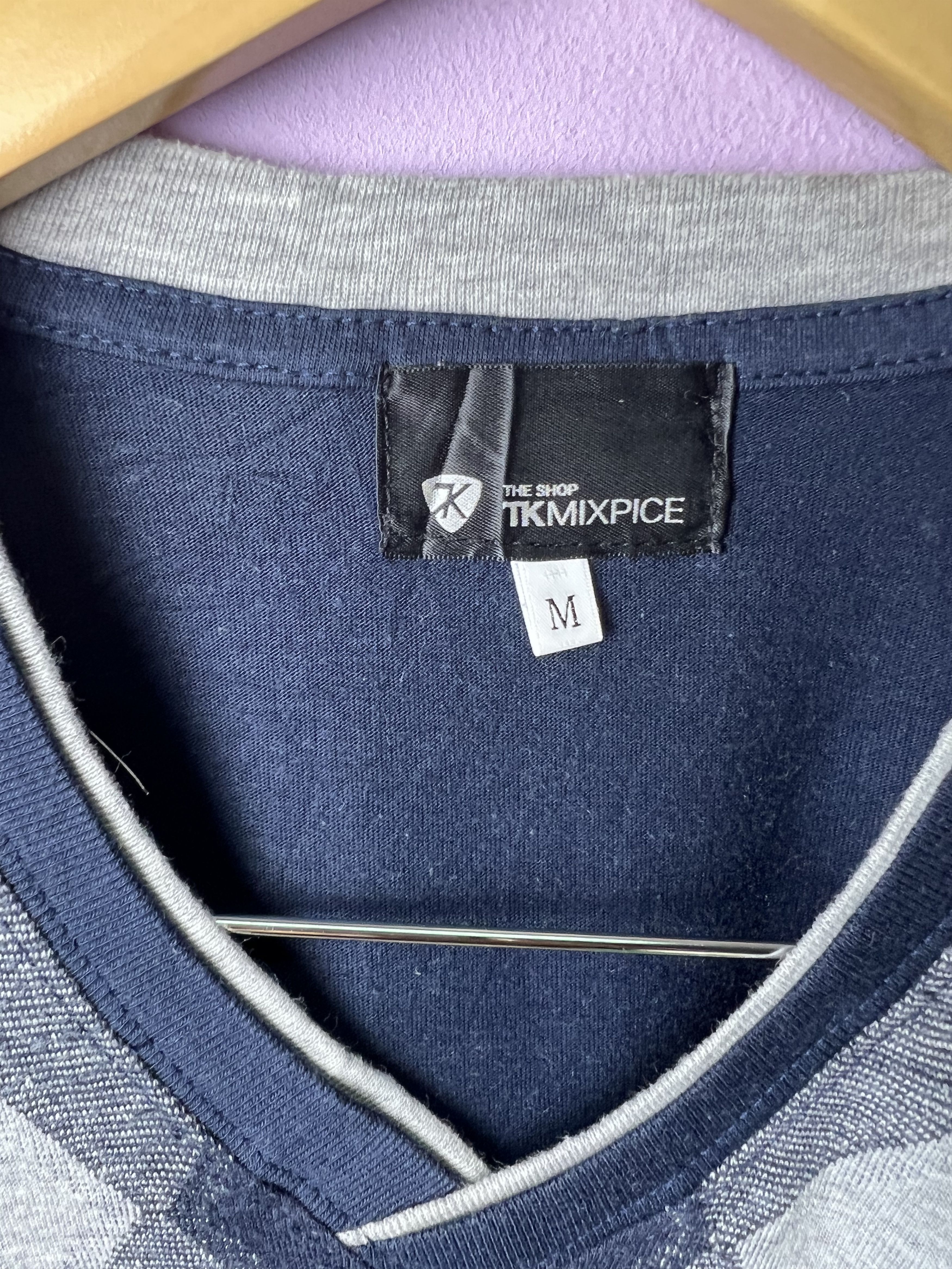 Japanese Brand 🔥TK Mixpice V Neck Long Sleeve Tees Size US M / EU 48-50 / 2 - 12 Thumbnail