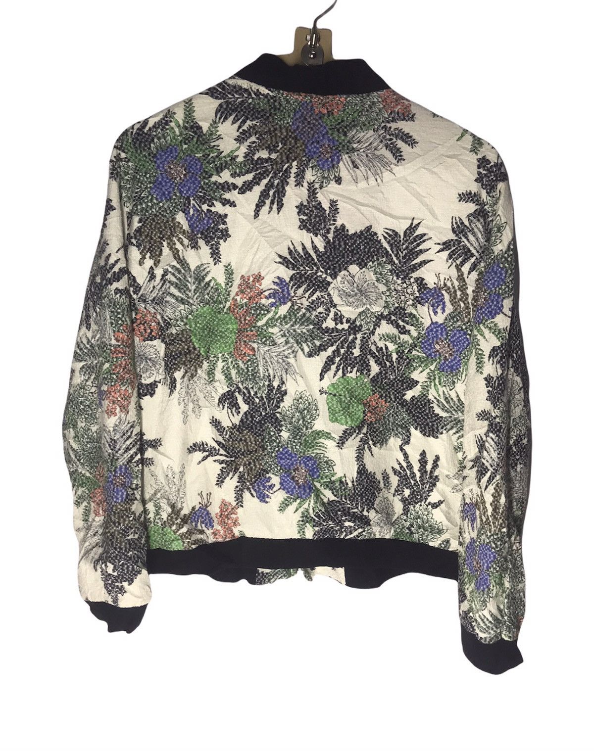 Zara Zara outwear zipper jacket flora printed Size US M / EU 48-50 / 2 - 2 Thumbnail