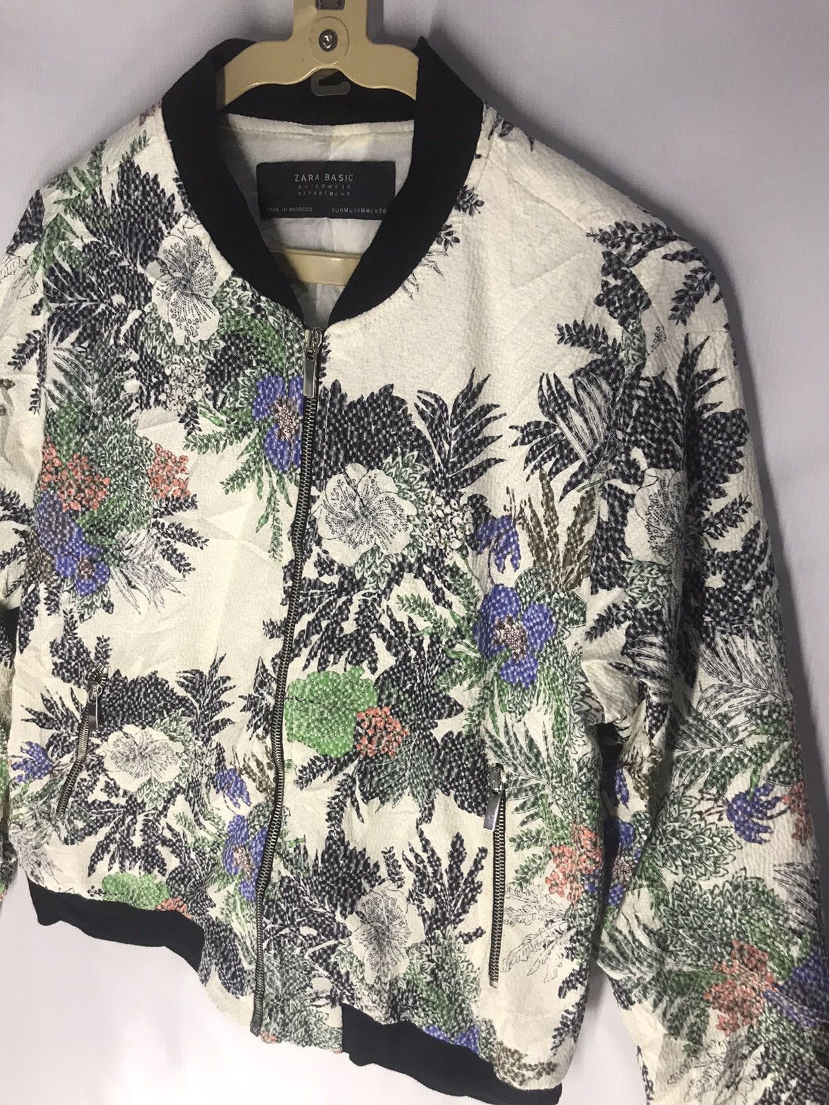 Zara Zara outwear zipper jacket flora printed Size US M / EU 48-50 / 2 - 8 Thumbnail