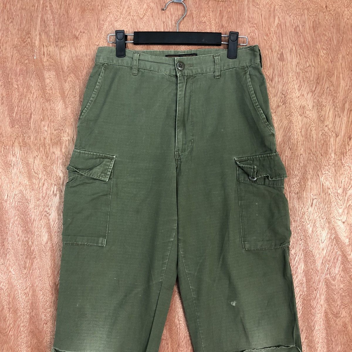 Dickies Dickies Green distressed Tactical CArgo Pants #c831 Size US 26 / EU 42 - 2 Thumbnail