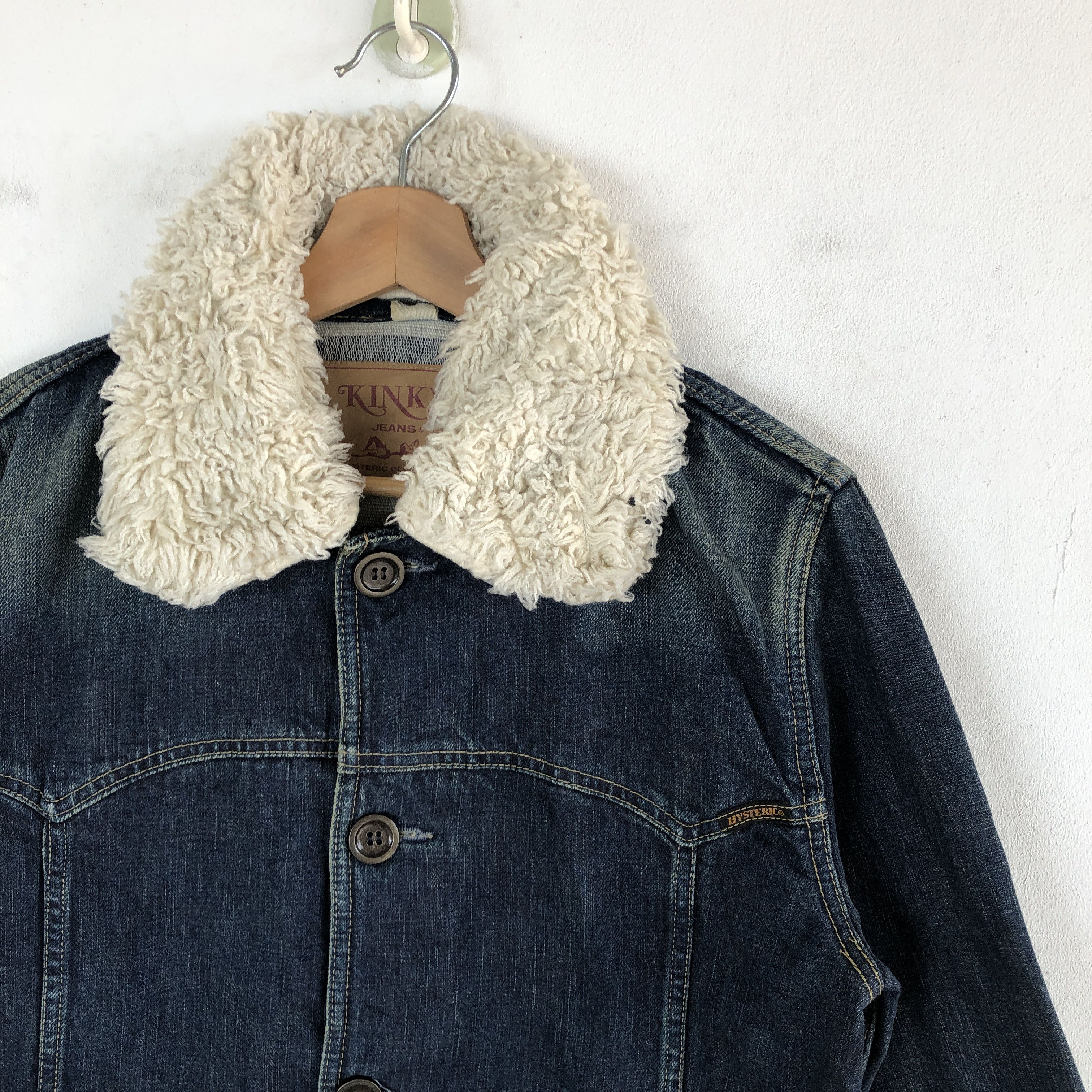 Hysteric Glamour × If Six Was Nine × Vintage Vintage Hysteric Glamour Kinky Sherpa Workers Jeans Jackets Size US S / EU 44-46 / 1 - 5 Thumbnail