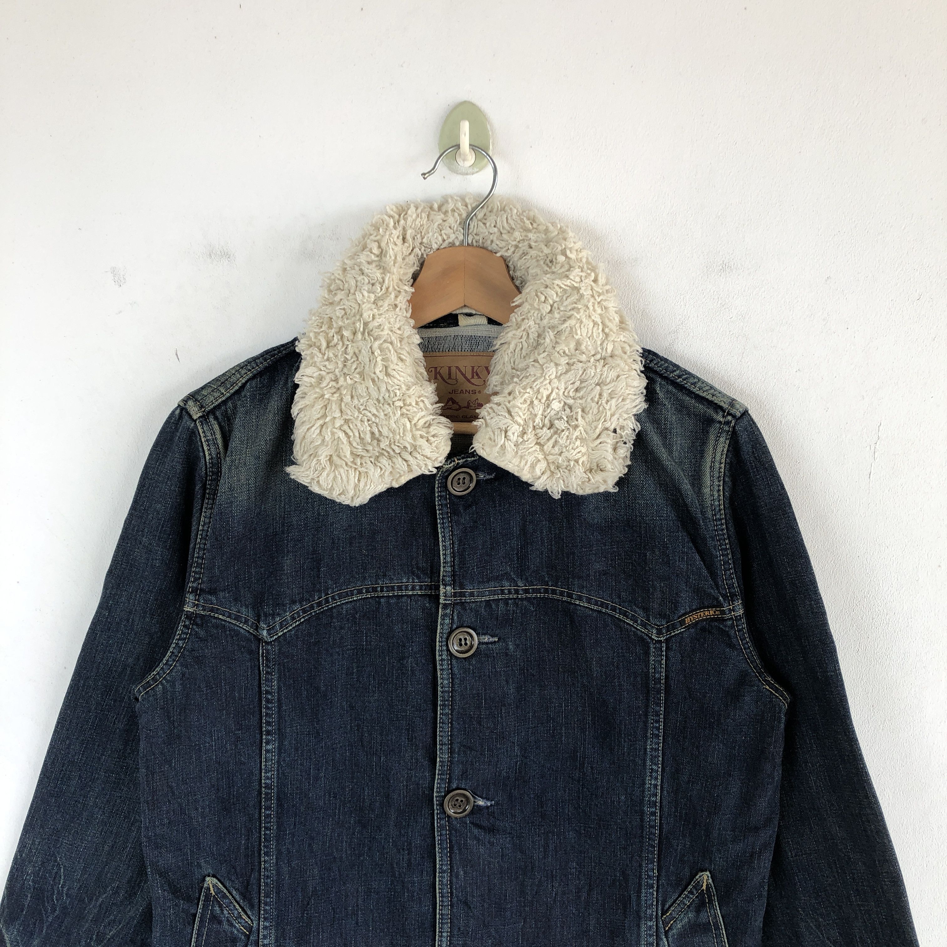 Hysteric Glamour × If Six Was Nine × Vintage Vintage Hysteric Glamour Kinky Sherpa Workers Jeans Jackets Size US S / EU 44-46 / 1 - 3 Thumbnail