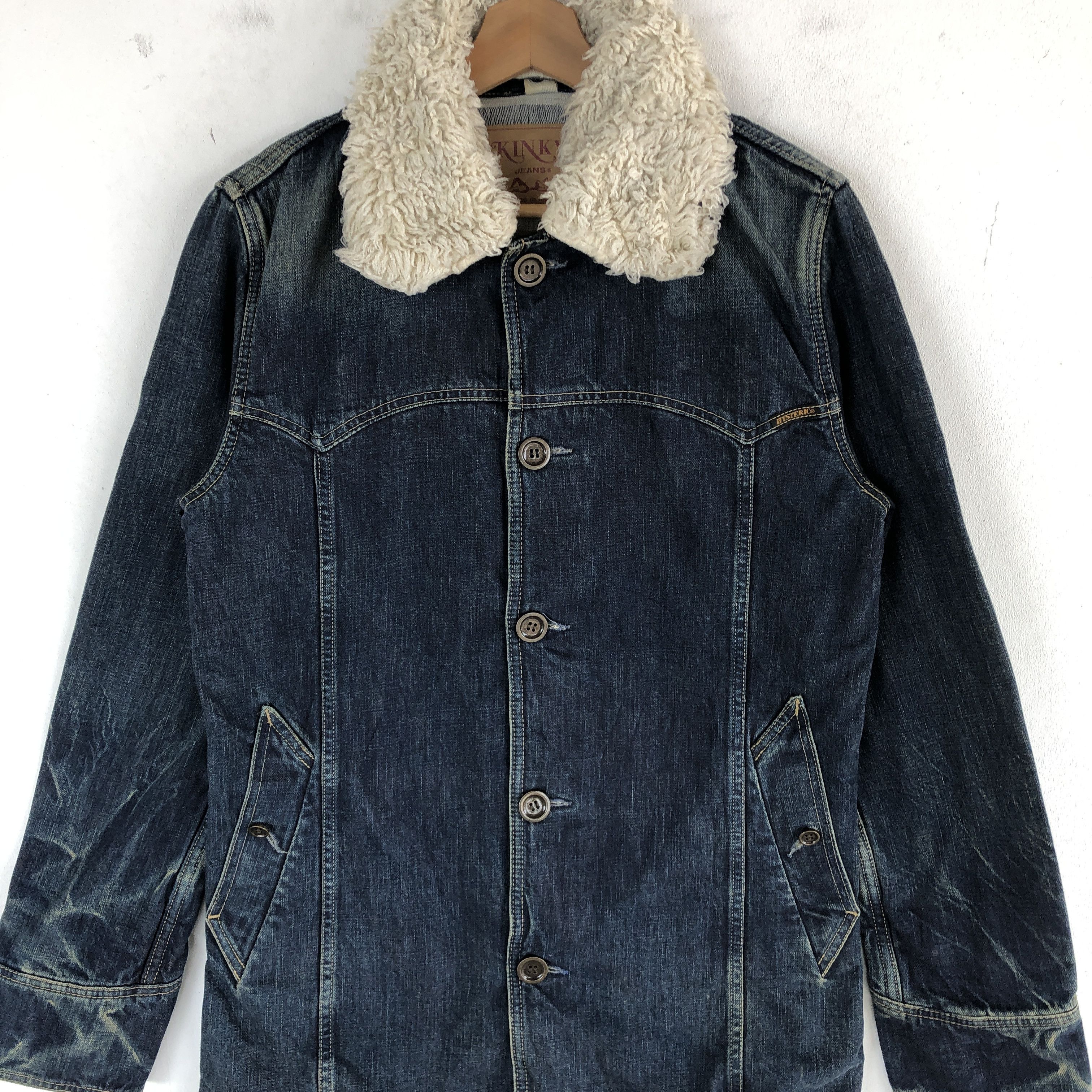 Hysteric Glamour × If Six Was Nine × Vintage Vintage Hysteric Glamour Kinky Sherpa Workers Jeans Jackets Size US S / EU 44-46 / 1 - 4 Thumbnail