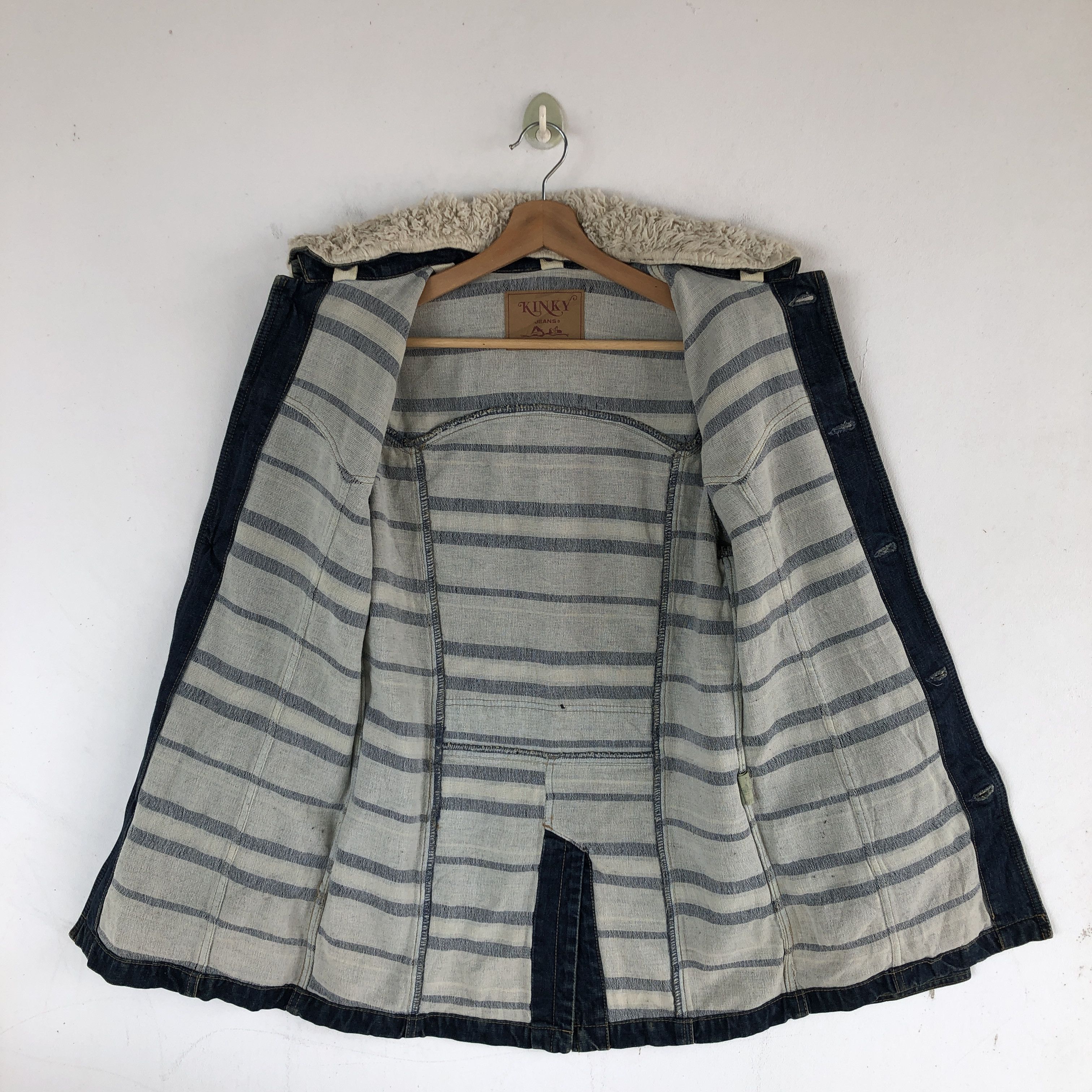 Hysteric Glamour × If Six Was Nine × Vintage Vintage Hysteric Glamour Kinky Sherpa Workers Jeans Jackets Size US S / EU 44-46 / 1 - 10 Thumbnail
