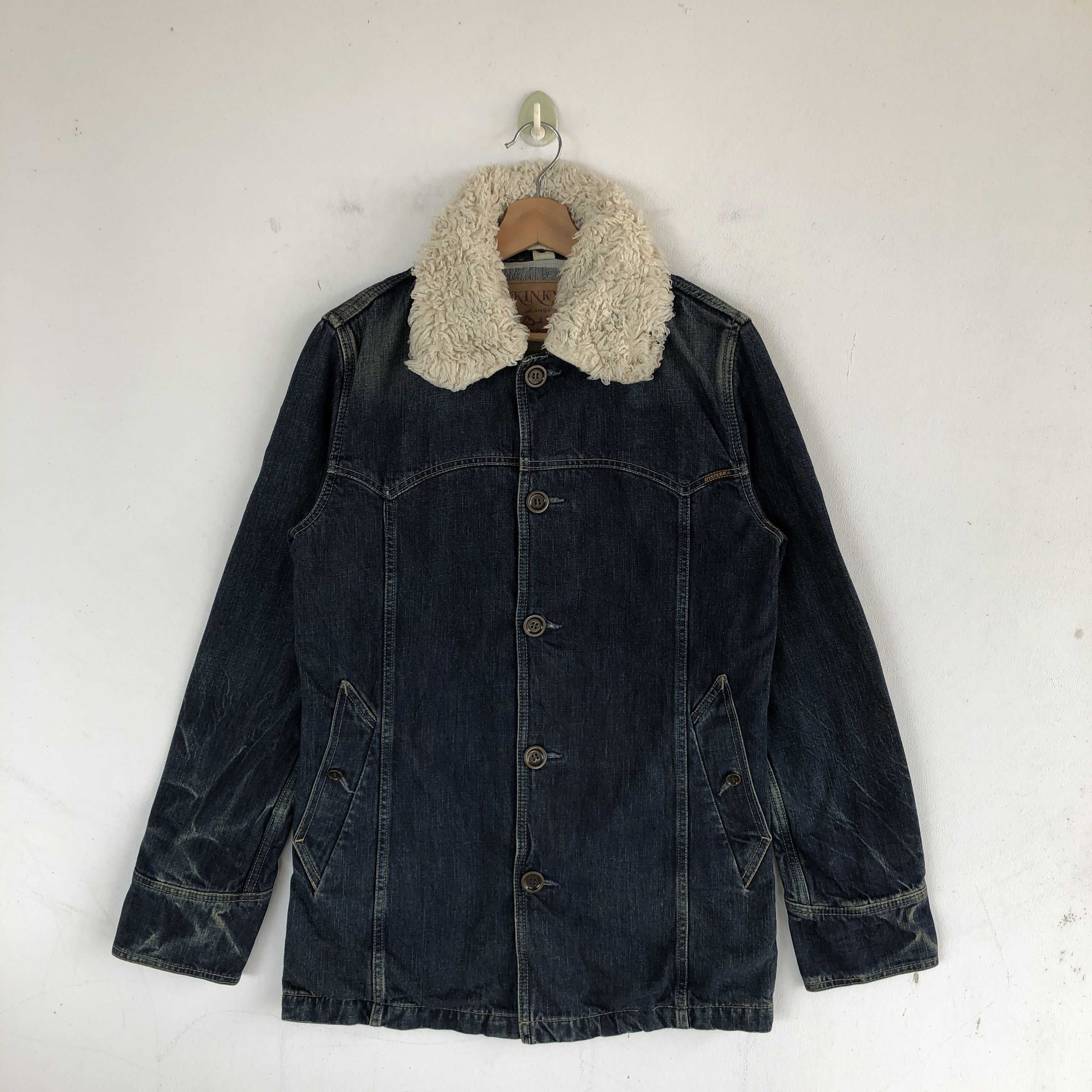 Hysteric Glamour × If Six Was Nine × Vintage Vintage Hysteric Glamour Kinky Sherpa Workers Jeans Jackets Size US S / EU 44-46 / 1 - 1 Thumbnail