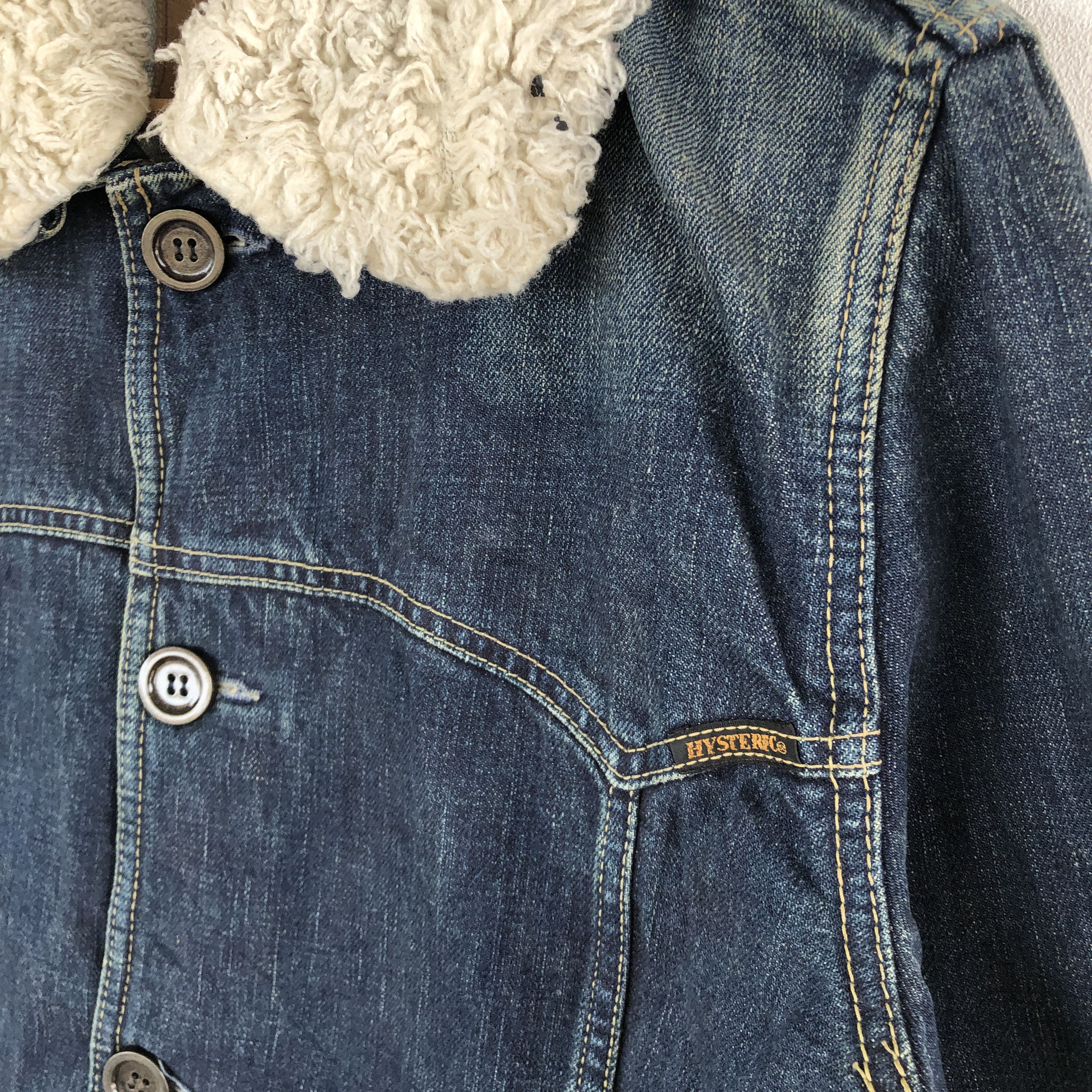 Hysteric Glamour × If Six Was Nine × Vintage Vintage Hysteric Glamour Kinky Sherpa Workers Jeans Jackets Size US S / EU 44-46 / 1 - 6 Thumbnail