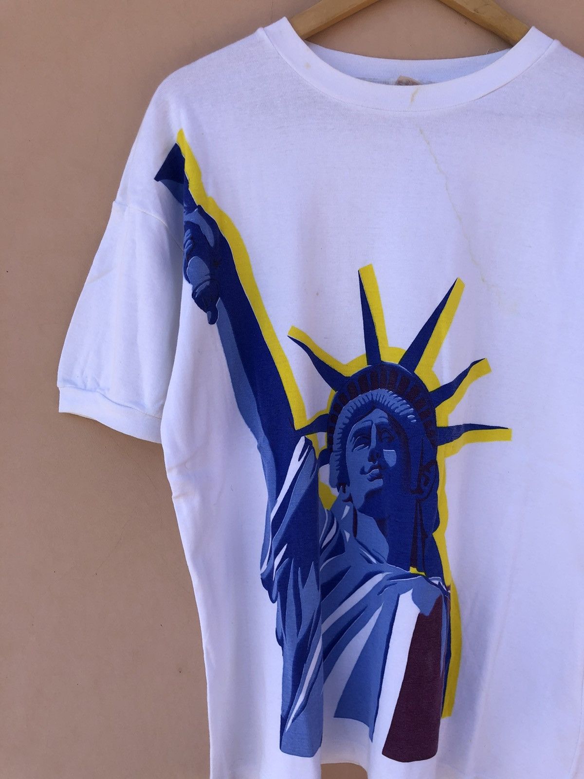 Liberty Vintage 90s Statue Liberty NYC Salamander Marathon Tee Size US XL / EU 56 / 4 - 2 Thumbnail