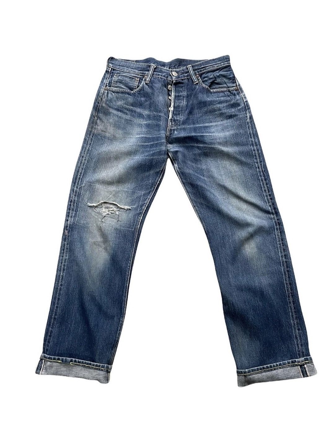 Vintage × Warehouse Warehouse Co Vintage Selvedge Aging Distresed Denim Size US 31 - 1 Thumbnail
