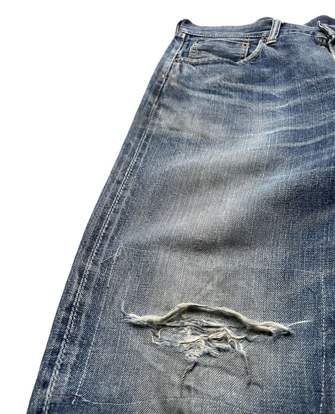 Vintage × Warehouse Warehouse Co Vintage Selvedge Aging Distresed Denim Size US 31 - 11 Thumbnail