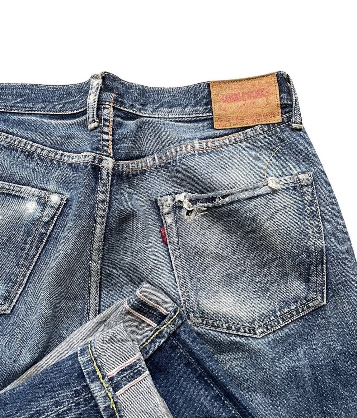 Vintage × Warehouse Warehouse Co Vintage Selvedge Aging Distresed Denim Size US 31 - 6 Thumbnail