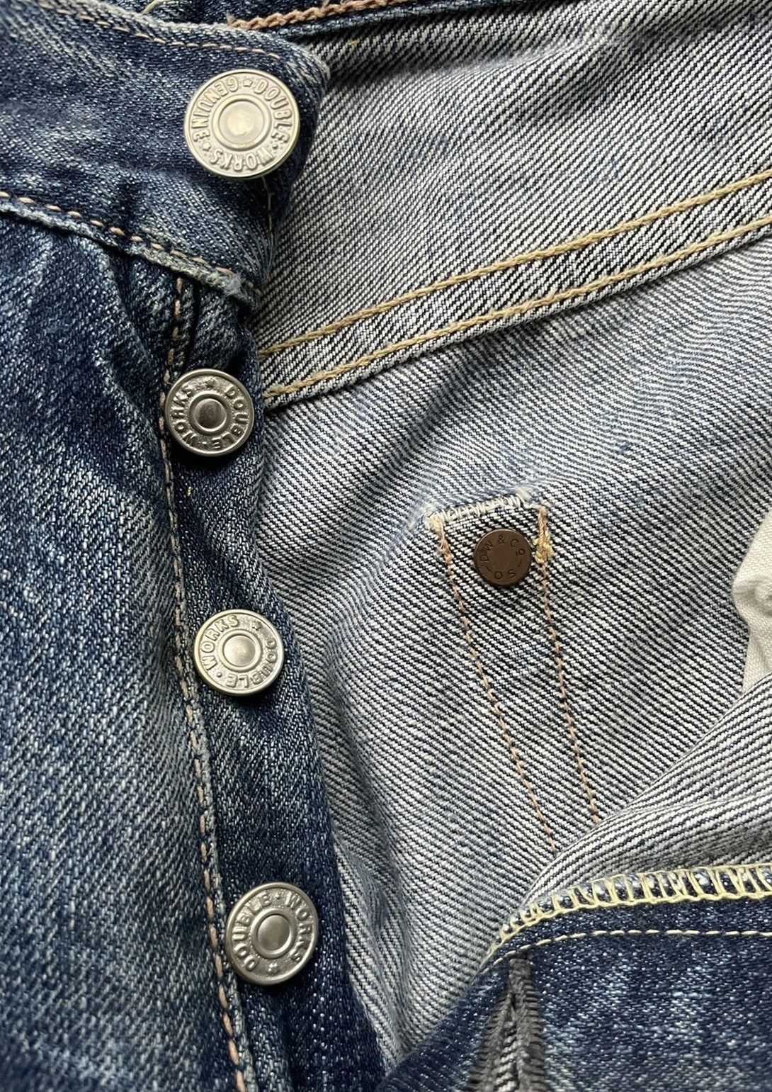 Vintage × Warehouse Warehouse Co Vintage Selvedge Aging Distresed Denim Size US 31 - 20 Thumbnail