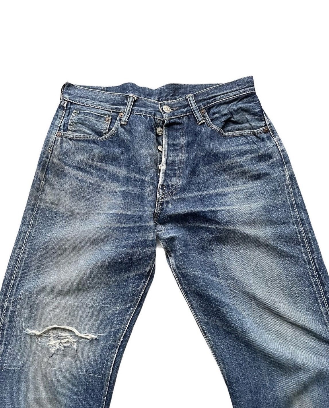 Vintage × Warehouse Warehouse Co Vintage Selvedge Aging Distresed Denim Size US 31 - 3 Thumbnail