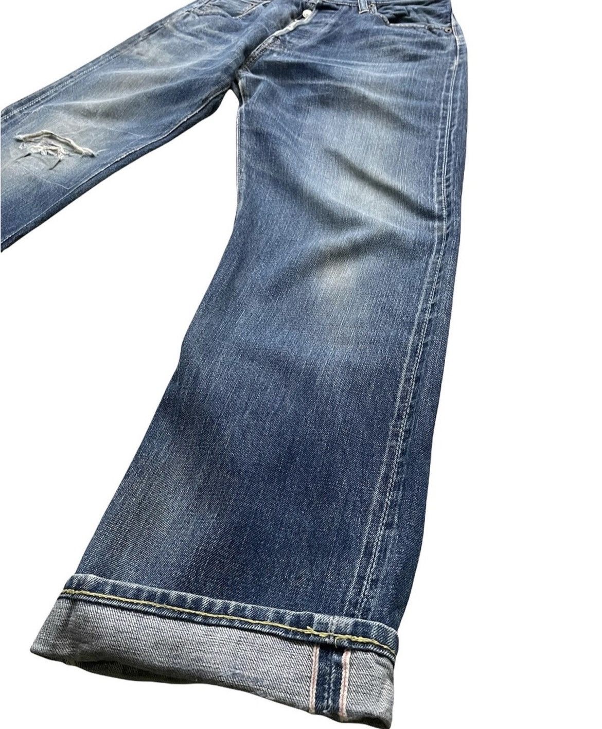 Vintage × Warehouse Warehouse Co Vintage Selvedge Aging Distresed Denim Size US 31 - 2 Thumbnail
