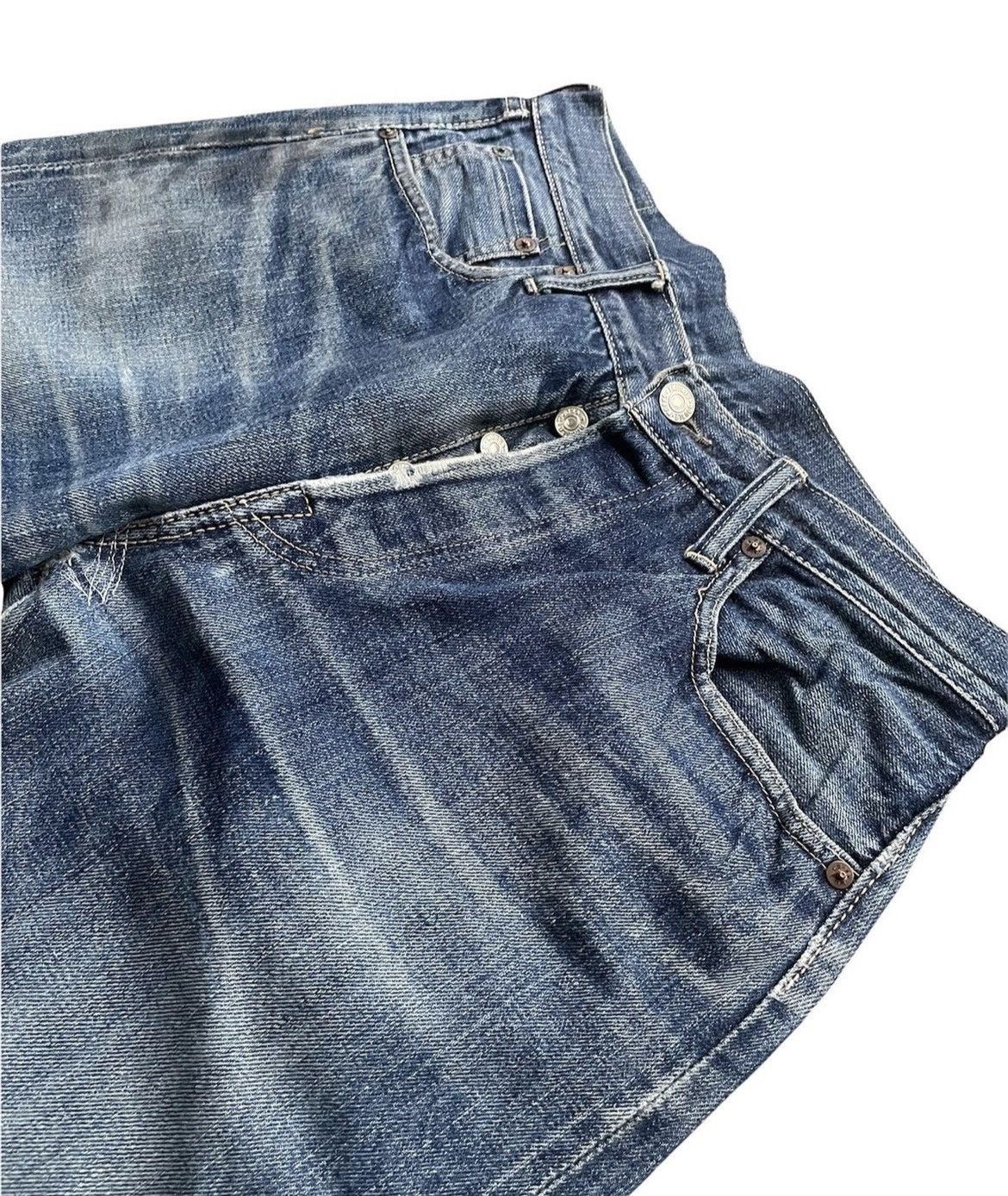 Vintage × Warehouse Warehouse Co Vintage Selvedge Aging Distresed Denim Size US 31 - 4 Thumbnail