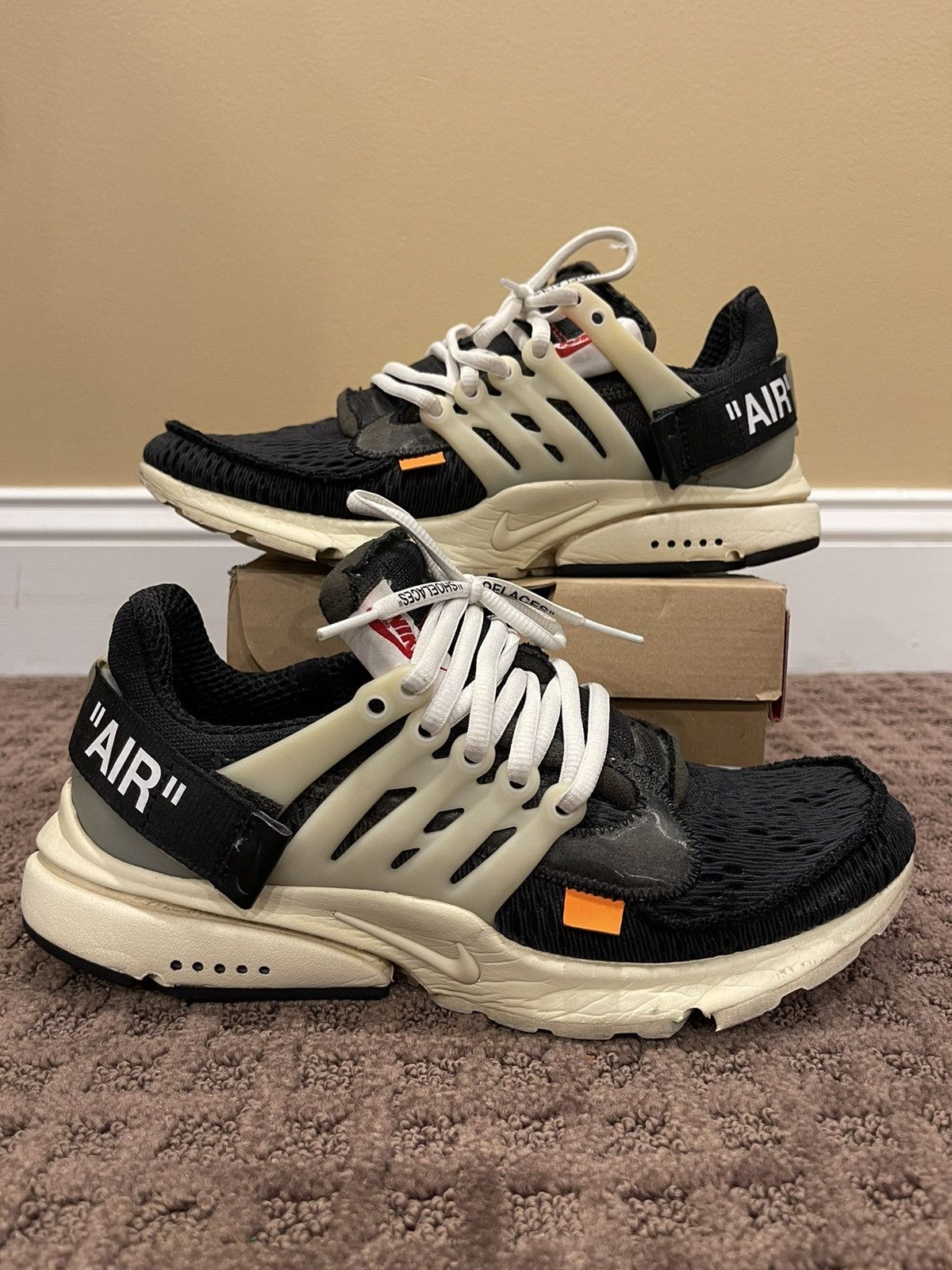 Image of Off-White X Nike Air Presto OG Virgil The Ten 2017 Shoes in Black, Men's
