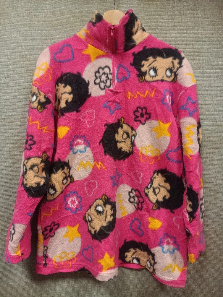 Cartoon Network vintage sweatshirt half zip betty boop fleece Size US M / EU 48-50 / 2 - 1 Thumbnail