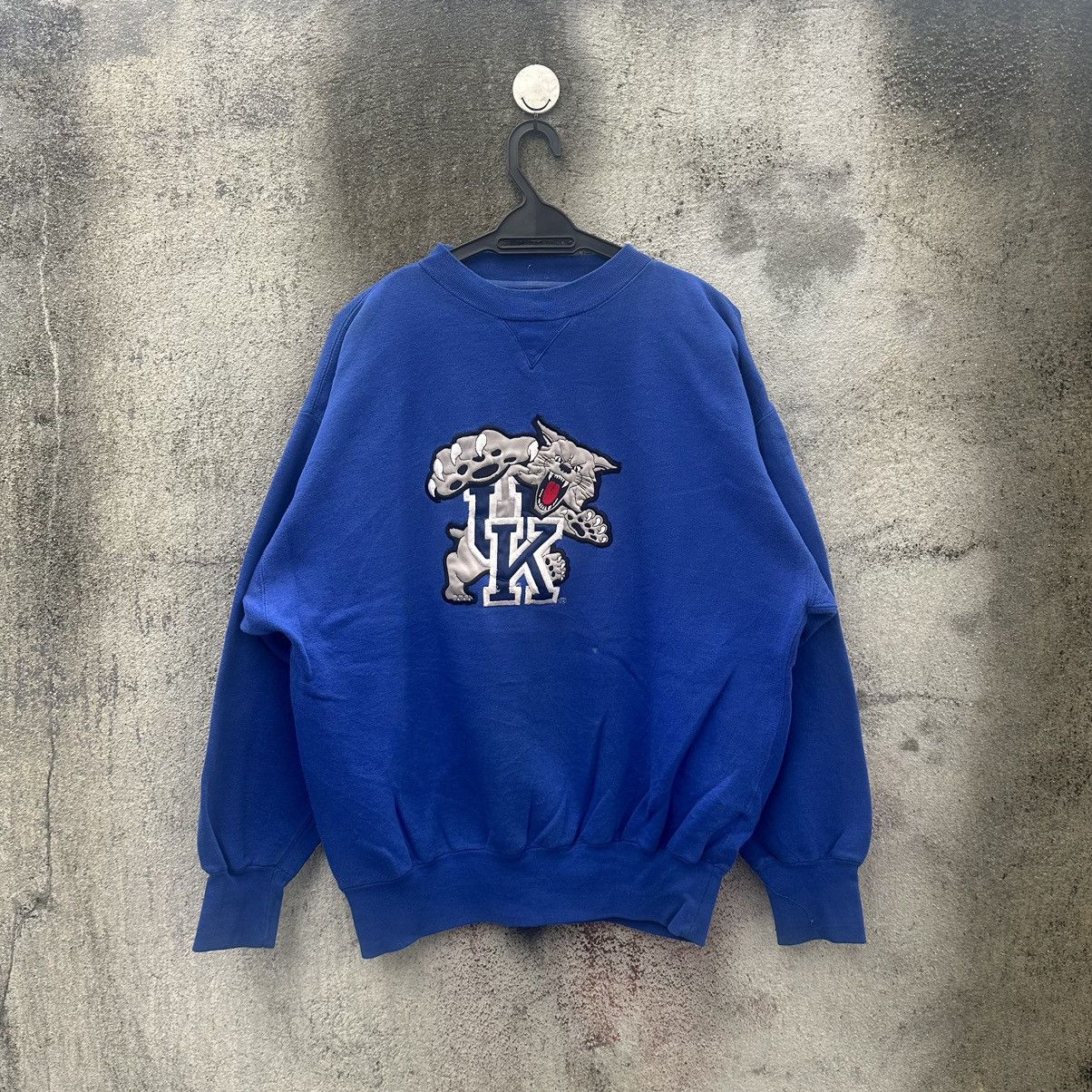 Vintage Vintage 90s university of kentucky sweatshirt pullover Size US XL / EU 56 / 4 - 1 Thumbnail
