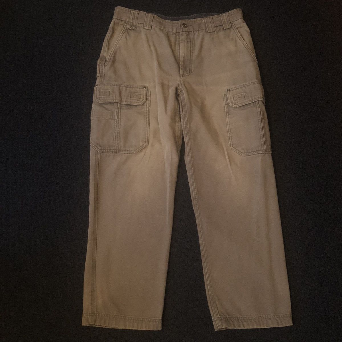 Duluth Trading Company Vintage 00s Duluth Trading Co Cargo Multi Pocket Pants 36x30 Size US 36 / EU 52 - 2 Thumbnail