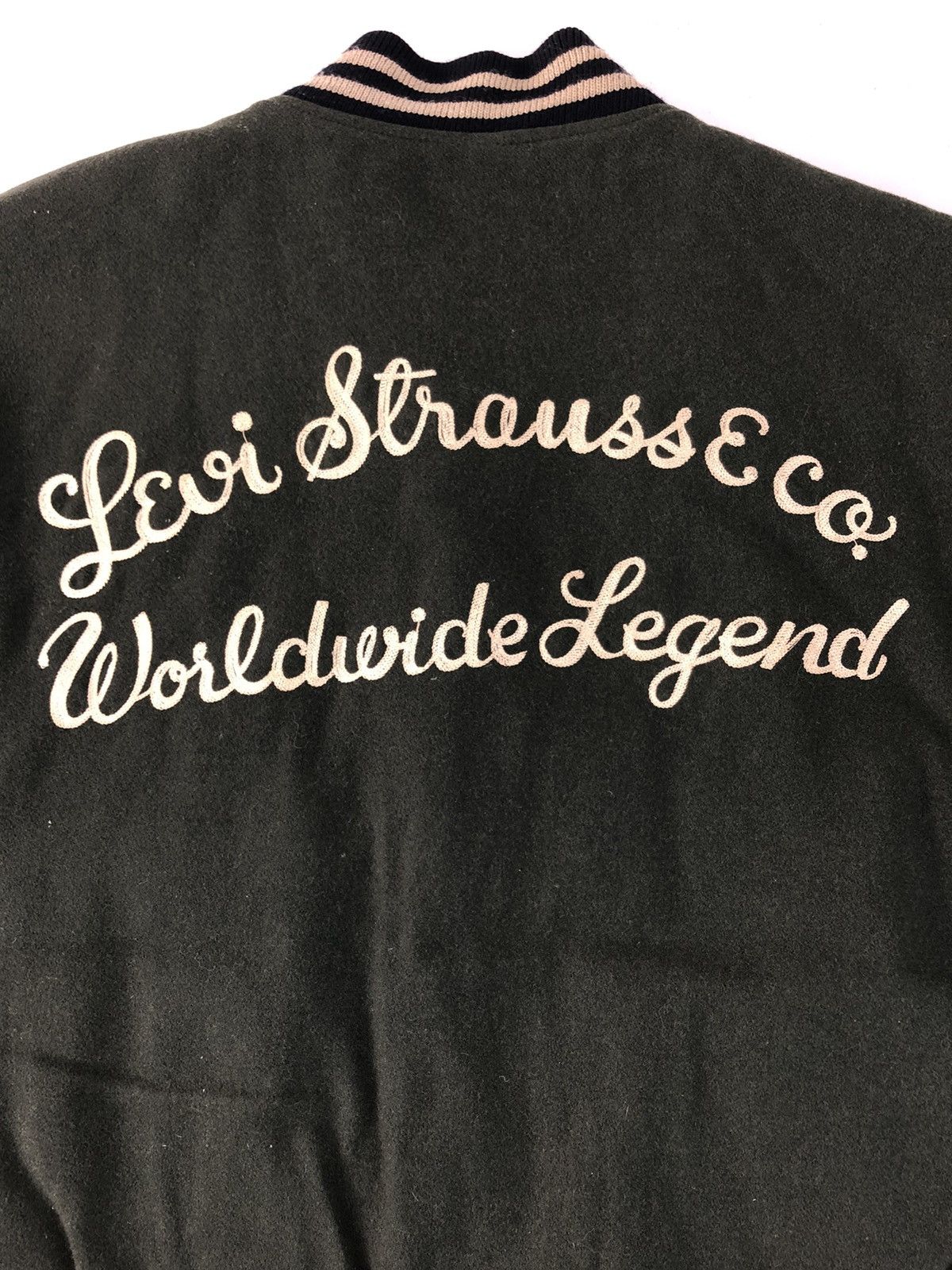 Leather × Levi's Vintage Levi’s Varsity Jacket Wool/Leather Material Rare Size US XL / EU 56 / 4 - 10 Thumbnail