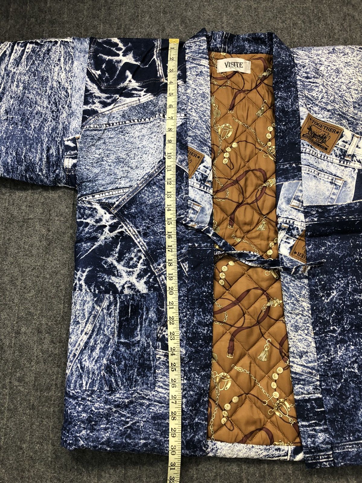 Japanese Brand Vintage Puffer Kimono State Of Liberty Quilted Inner Size US L / EU 52-54 / 3 - 7 Thumbnail