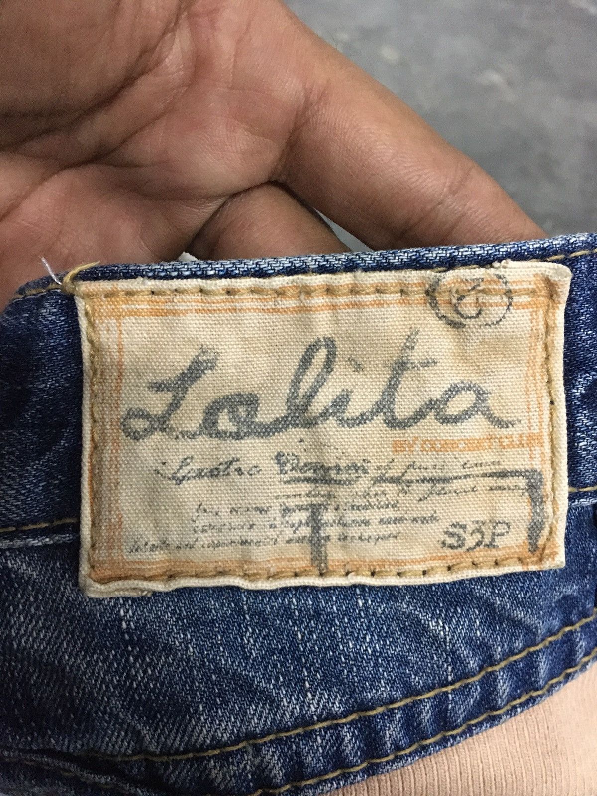 Japanese Brand RARE JapanBrand Lolita Distressed Denim Stripe Pocket Bear Size US 30 / EU 46 - 7 Thumbnail