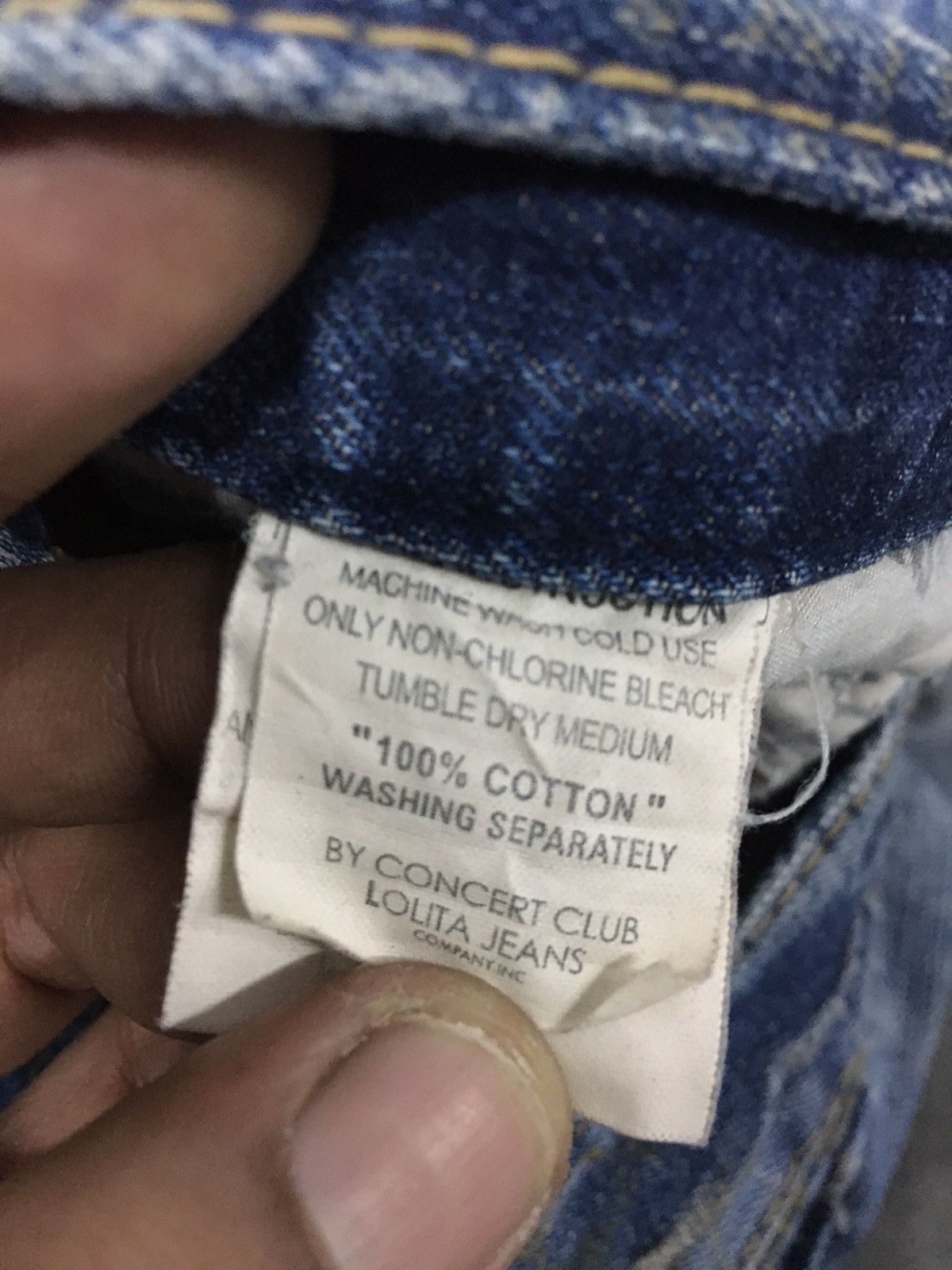Japanese Brand RARE JapanBrand Lolita Distressed Denim Stripe Pocket Bear Size US 30 / EU 46 - 9 Thumbnail