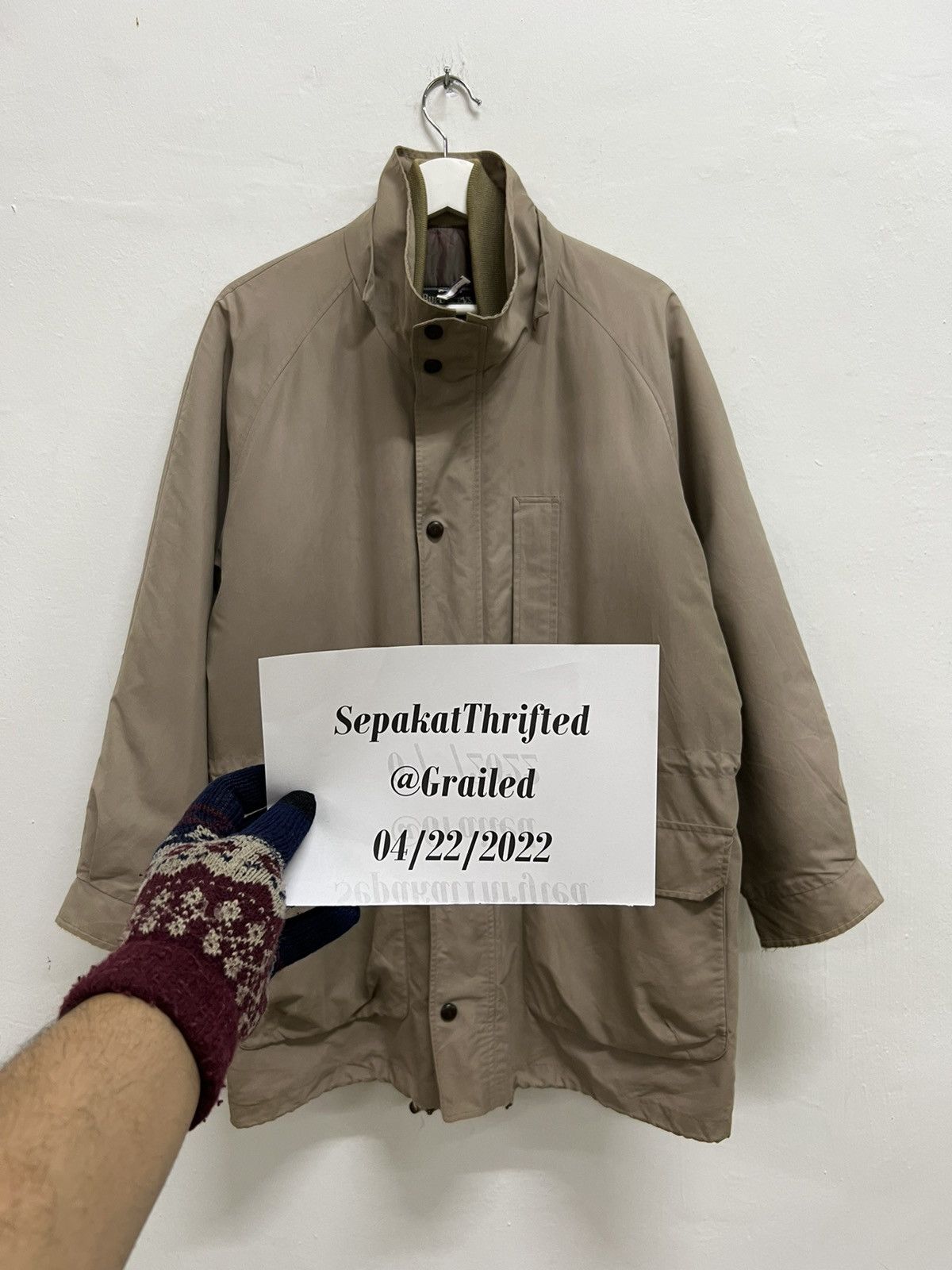 Vintage Burberry Full Zipper Jacket with Button Up