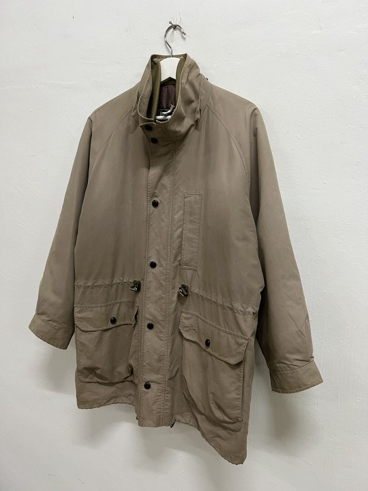 90s【美品】BURBERRY PRORSUM　ジップアップジャケット【704】 Vintage Burberry Full Zipper Jacket with Button Up