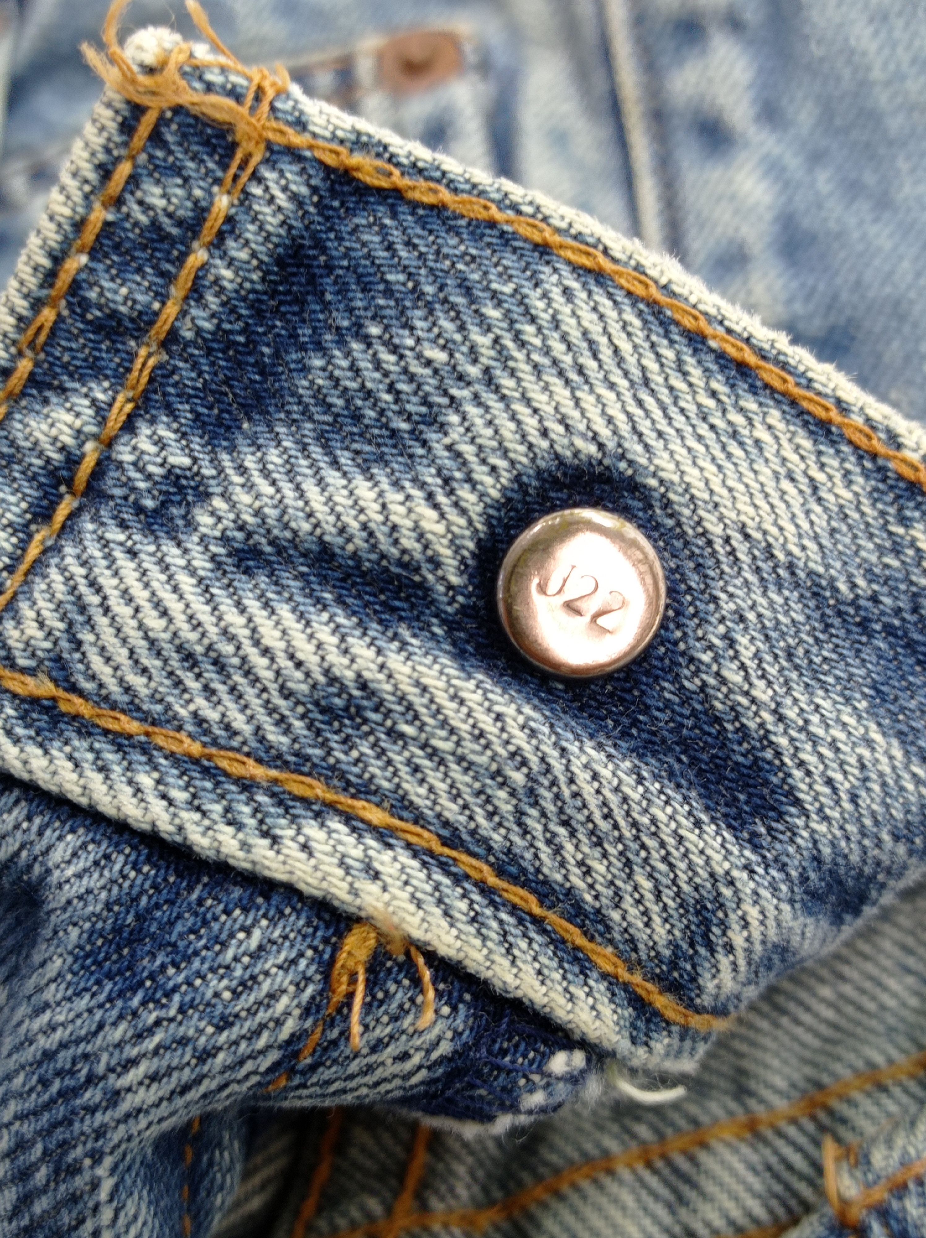 Levi's Levi's 502 Big E Selvage Disstrested Denim Size US 30 / EU 46 - 20 Thumbnail