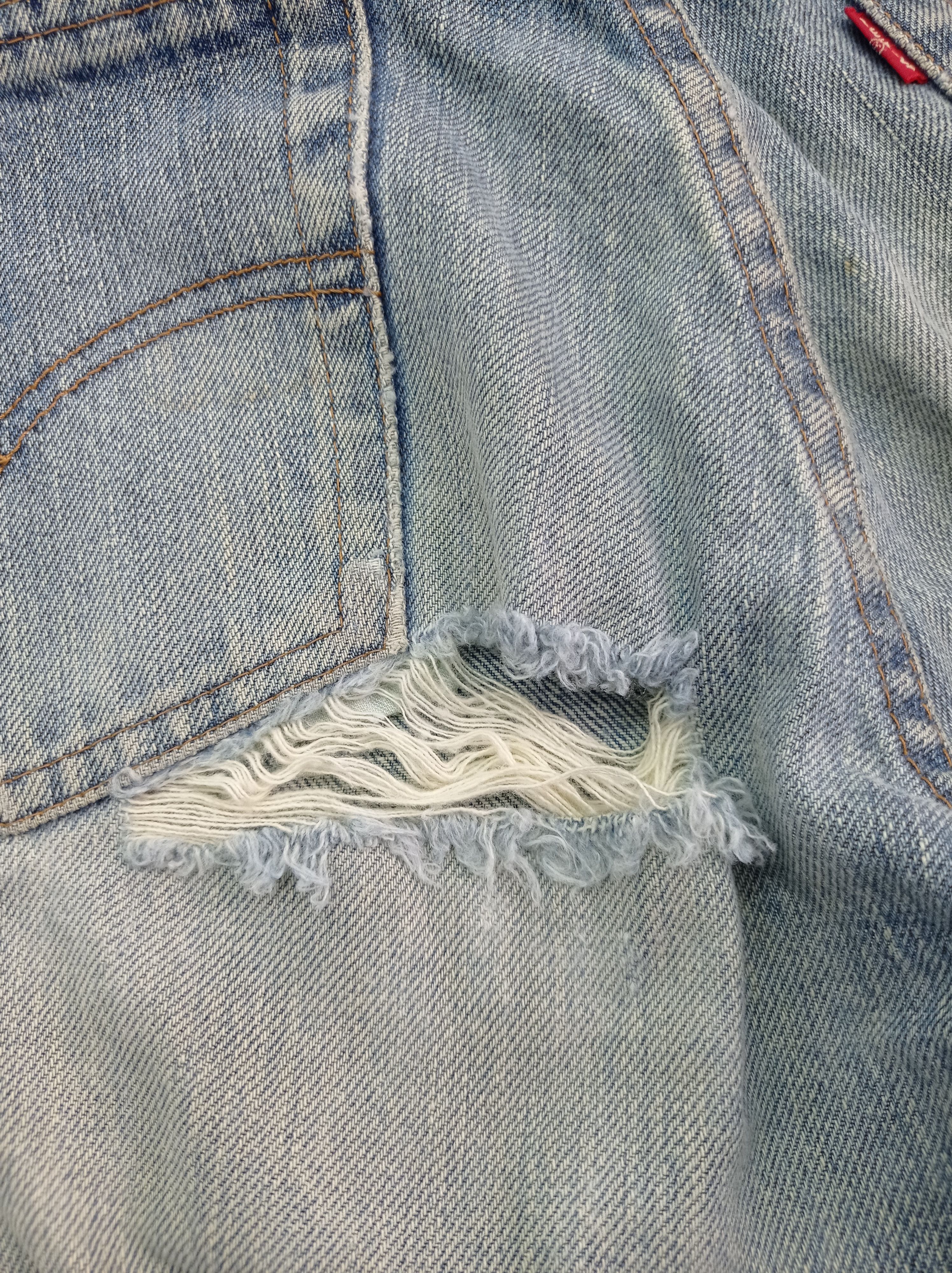 Levi's Levi's 502 Big E Selvage Disstrested Denim Size US 30 / EU 46 - 21 Thumbnail