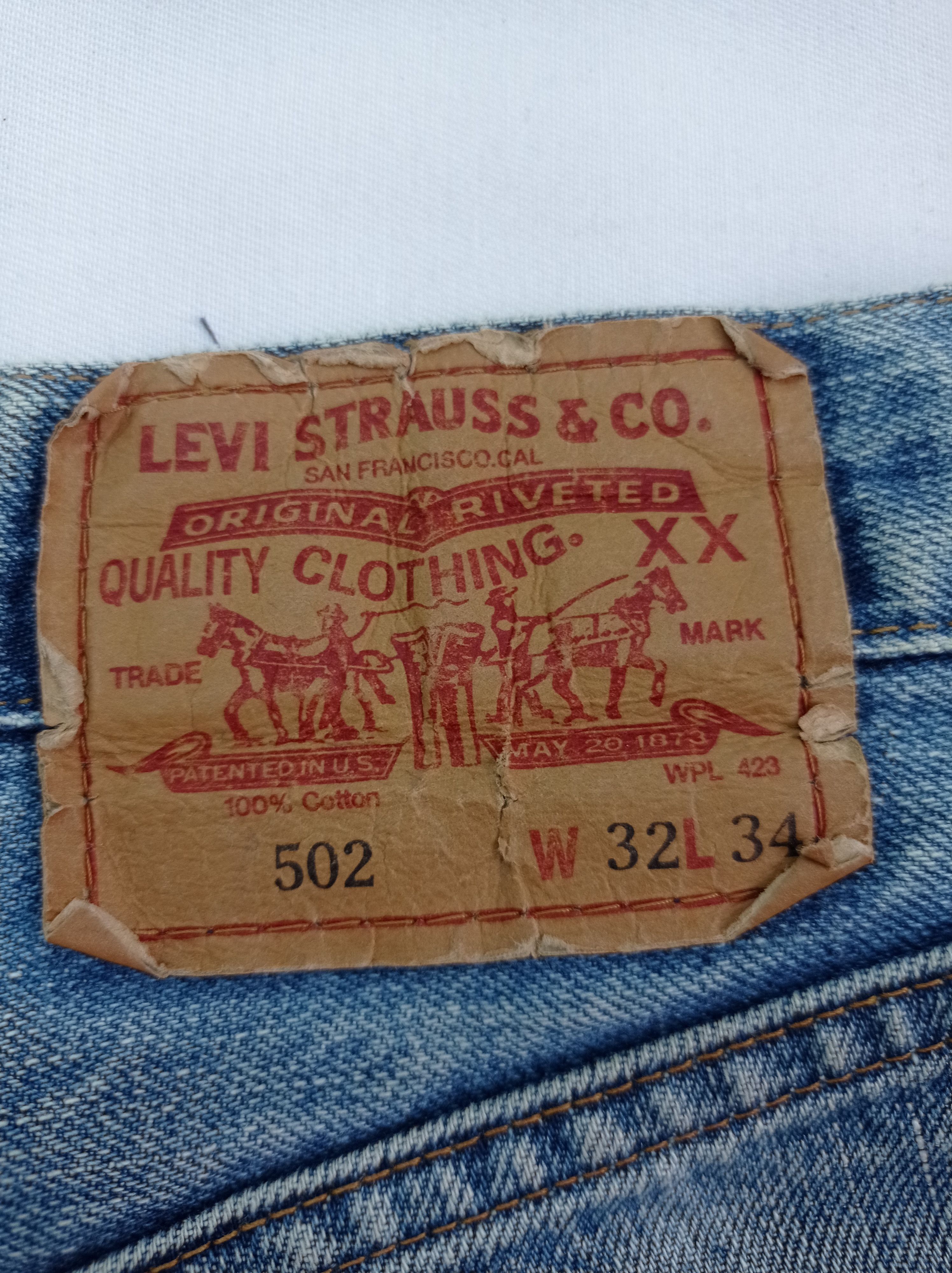 Levi's Levi's 502 Big E Selvage Disstrested Denim Size US 30 / EU 46 - 7 Thumbnail