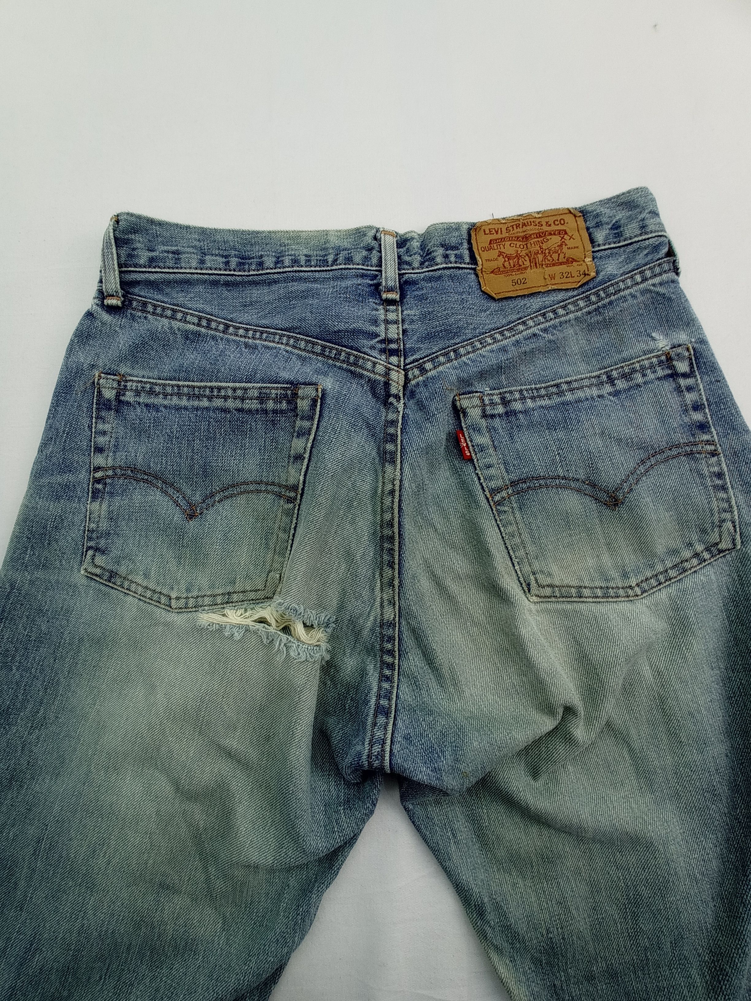 Levi's Levi's 502 Big E Selvage Disstrested Denim Size US 30 / EU 46 - 3 Thumbnail