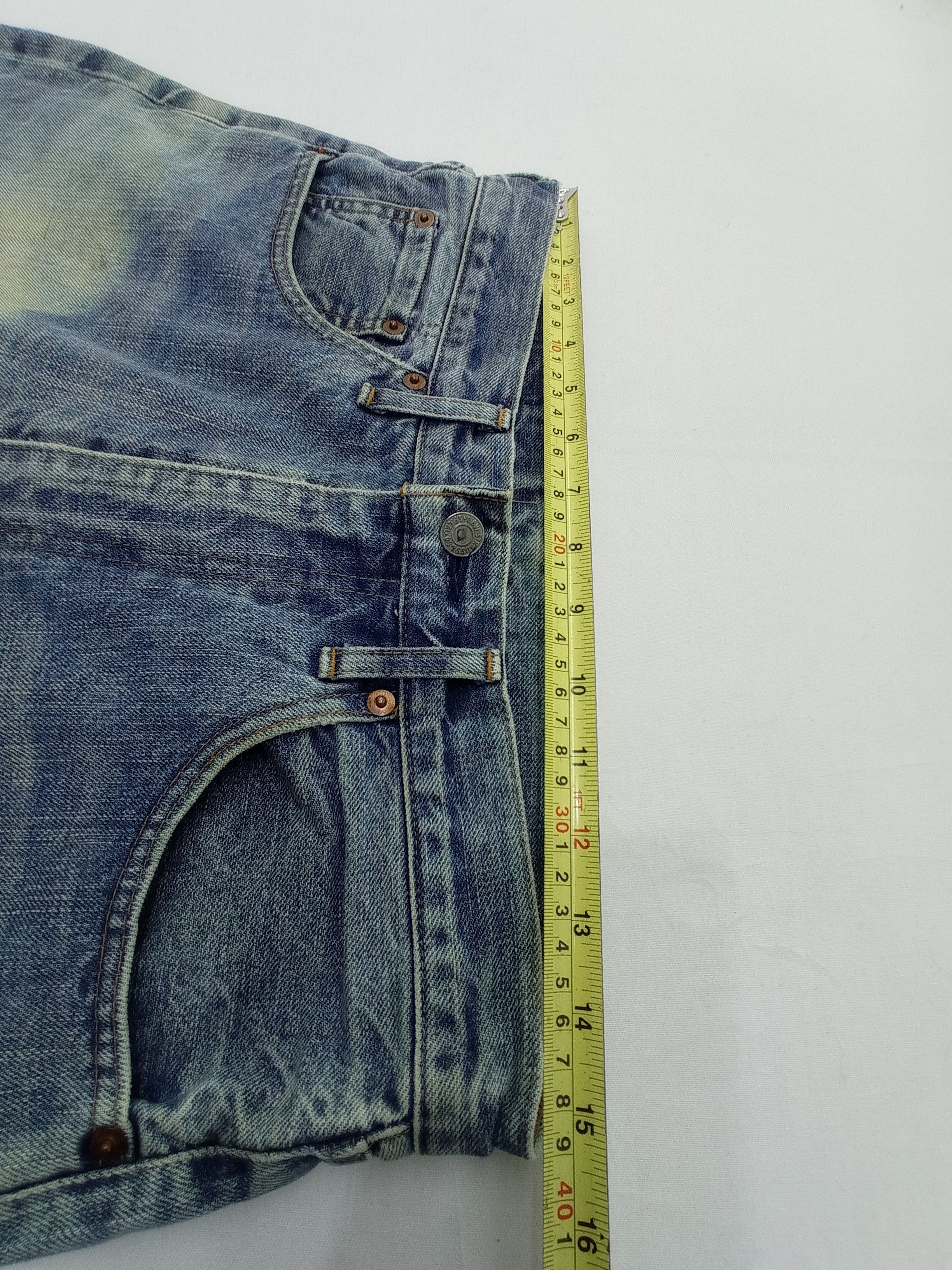 Levi's Levi's 502 Big E Selvage Disstrested Denim Size US 30 / EU 46 - 15 Thumbnail