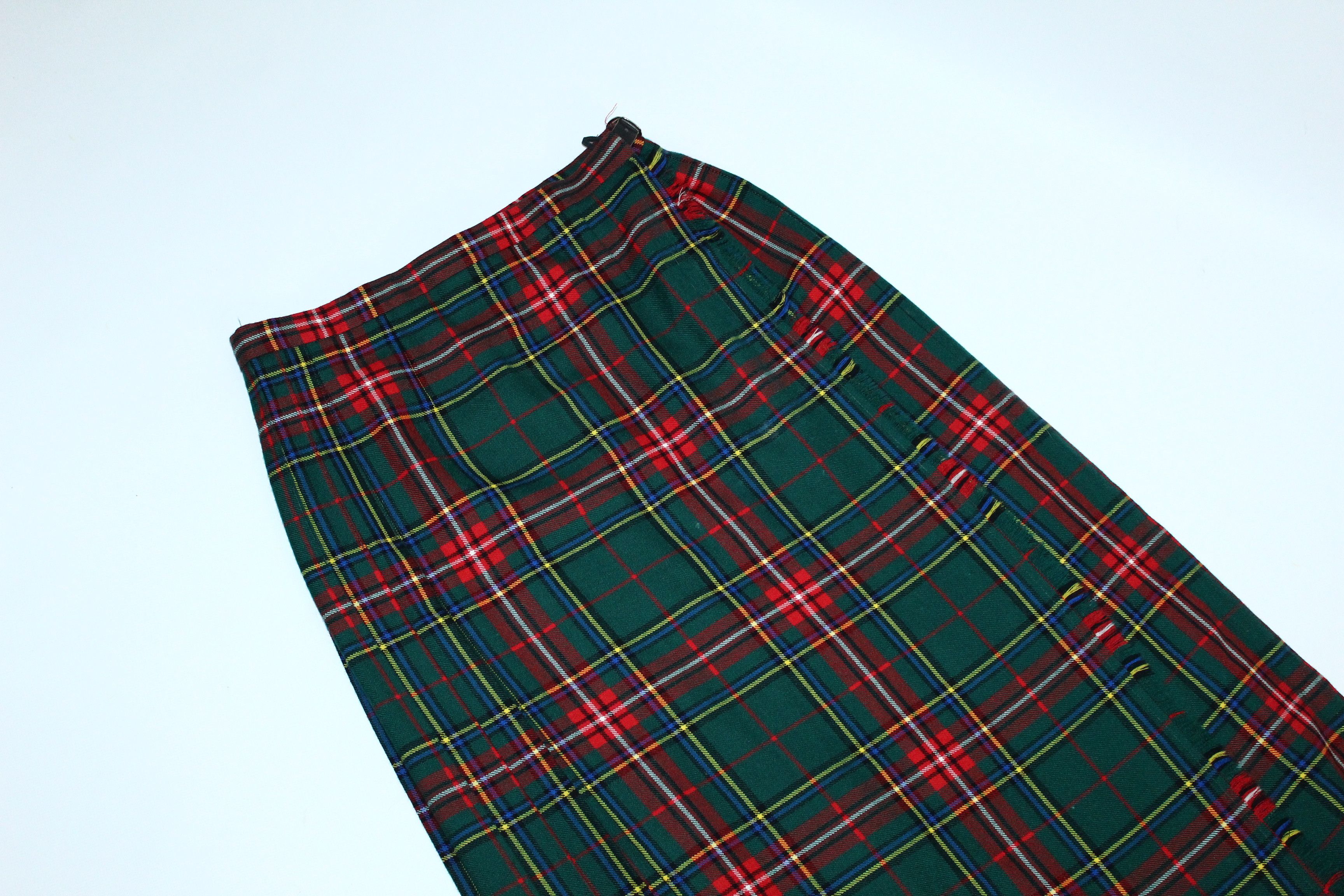 Harris Tweed VTG 🔥 70s 80s Lochcarron Scotland Classic Tartan Wool Kilt Size US 31 - 3 Thumbnail