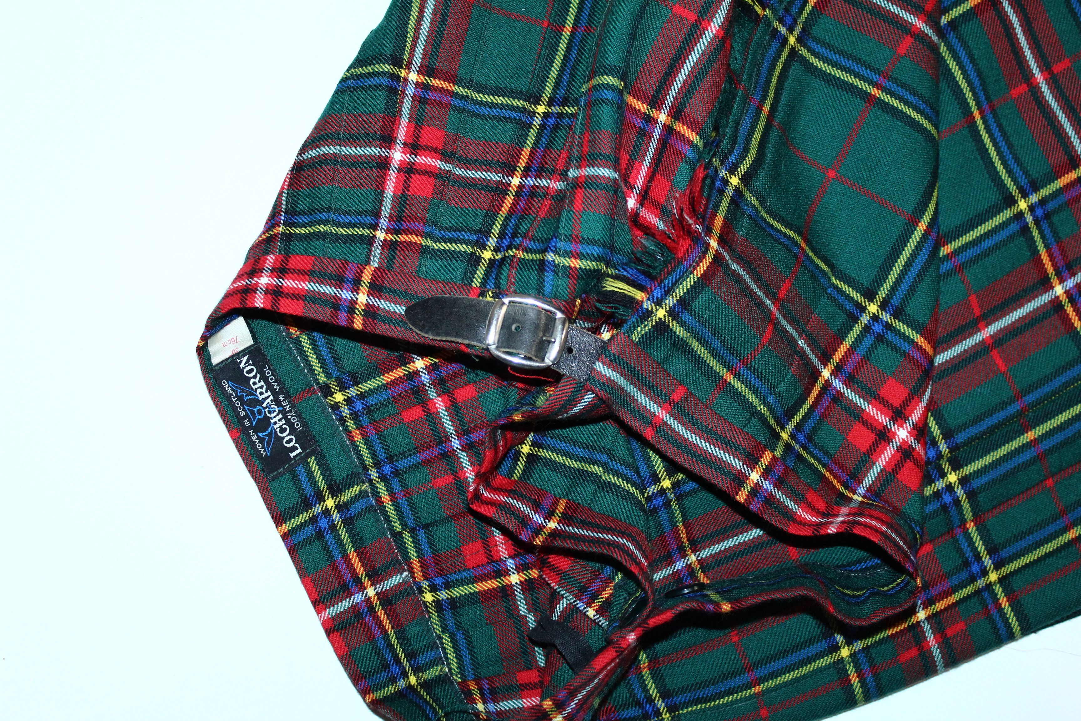 Harris Tweed VTG 🔥 70s 80s Lochcarron Scotland Classic Tartan Wool Kilt Size US 31 - 6 Thumbnail