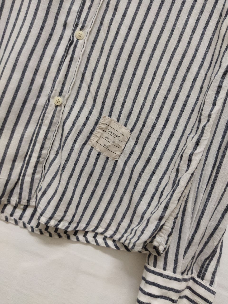 Designer × Thom Browne THOM BROWNE New York Striped Shirt Size US M / EU 48-50 / 2 - 4 Thumbnail