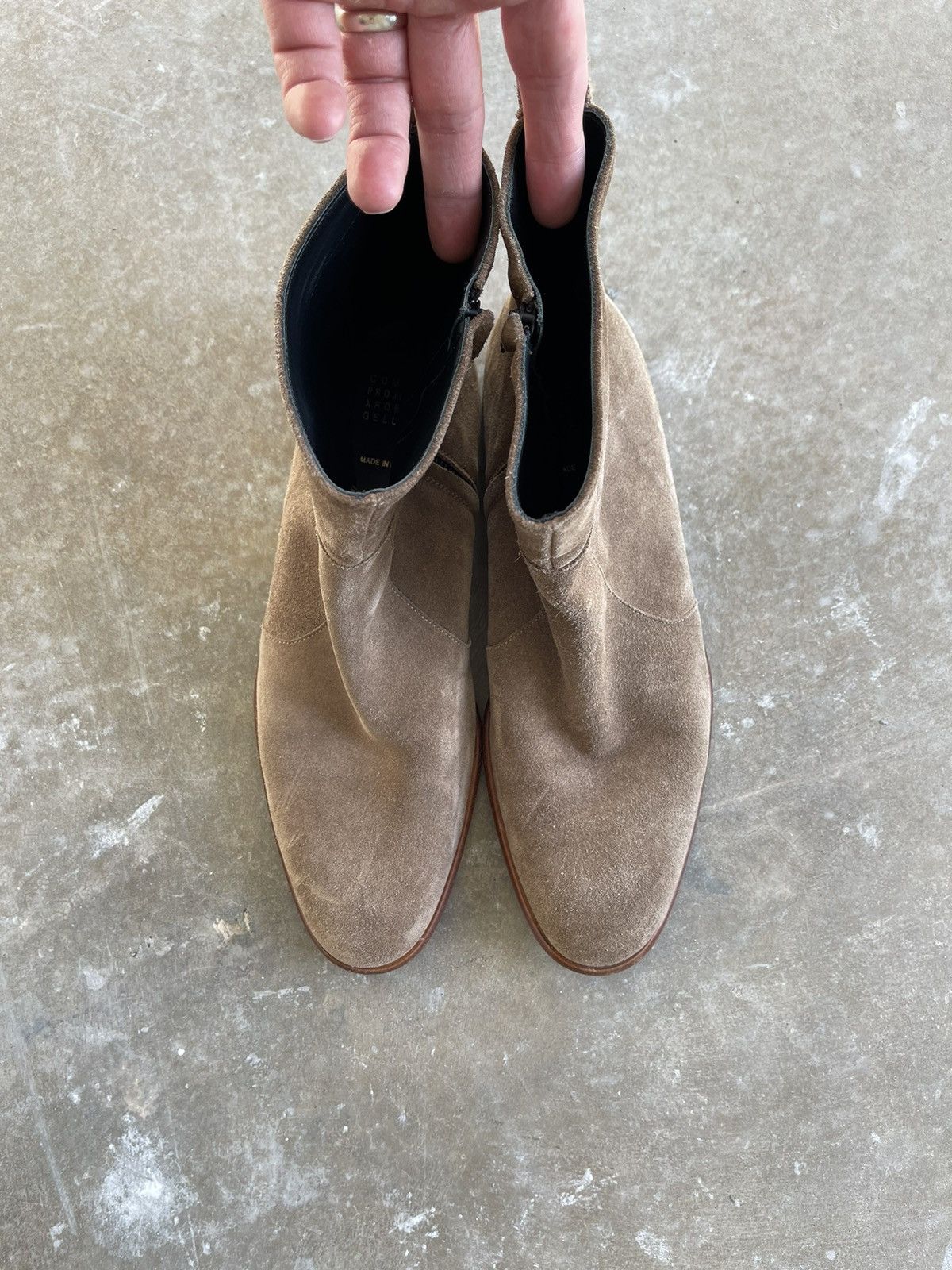 image of Common Projects x Robert Geller Tan Suede Chelsea Boot, 44, Men's (Size 11)
