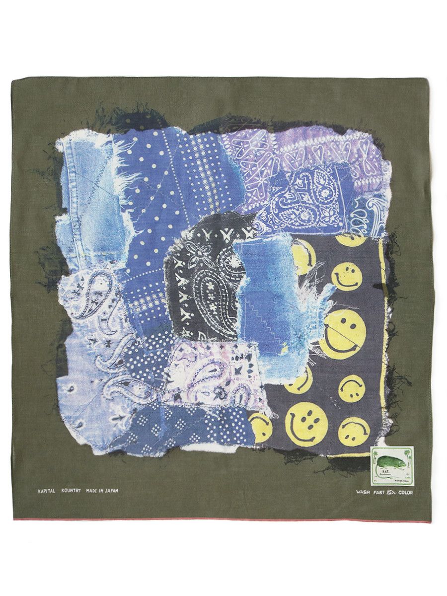 Sweat à Capuche Kapital Smiley, Taille L (taille 4), Couleur Crème - Occasion Très Bon état