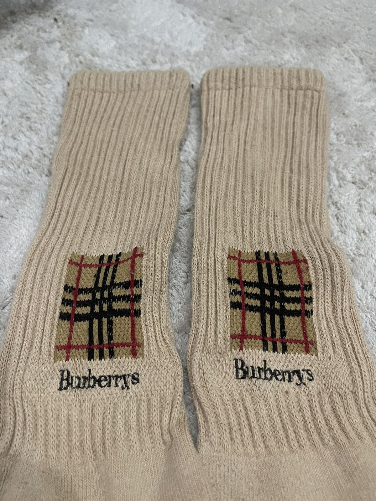 Burberry Vintage BURBERRYS LONDON SOCKS OS Size ONE SIZE - 4 Thumbnail