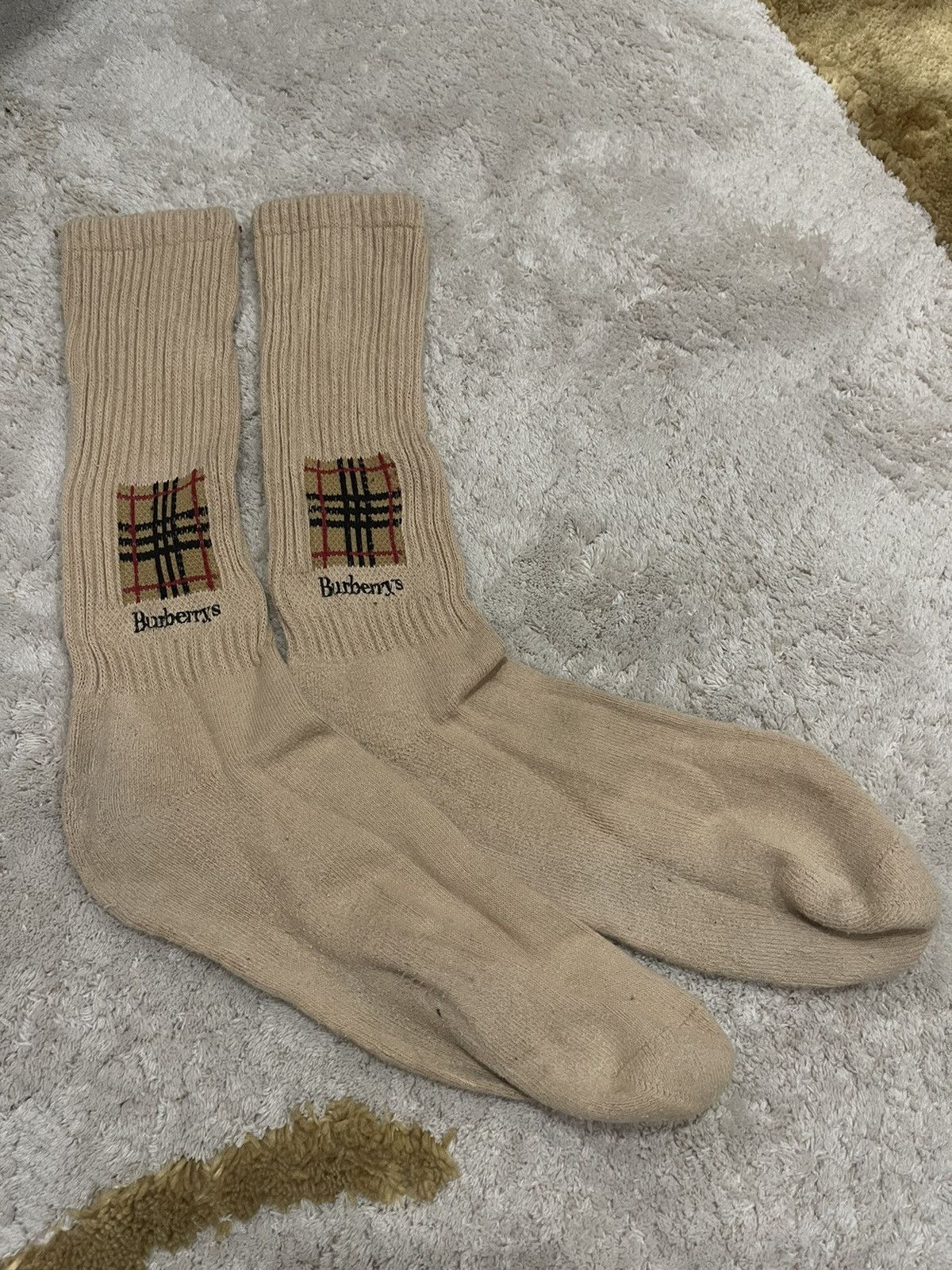 Burberry Vintage BURBERRYS LONDON SOCKS OS Size ONE SIZE - 2 Thumbnail
