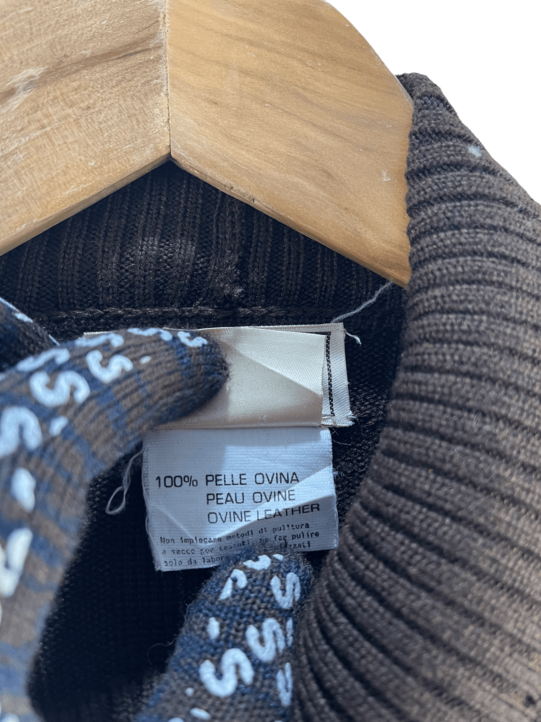 Hermes Vintage Hermes Leather Knitwear Size US M / EU 48-50 / 2 - 15 Thumbnail