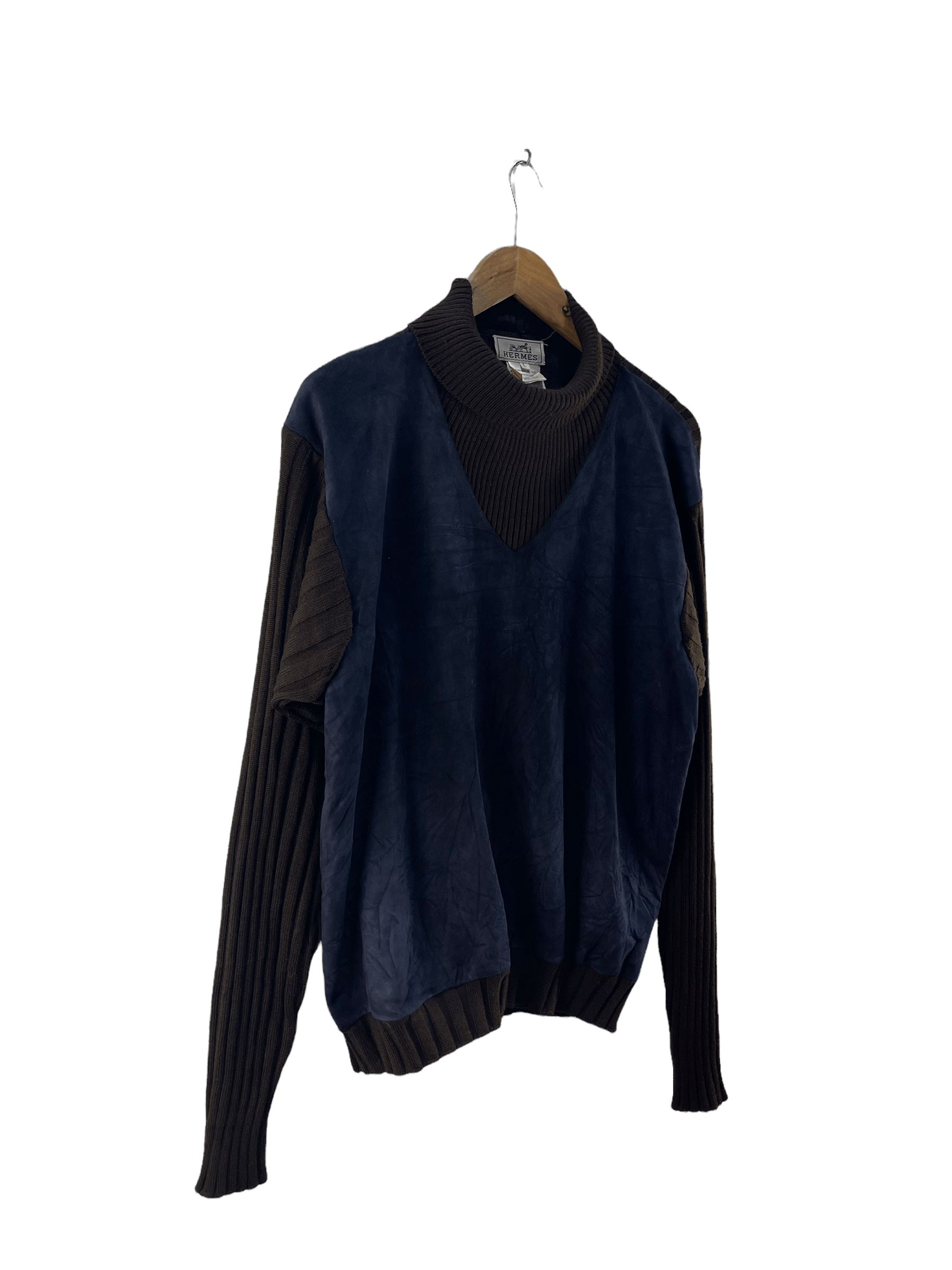Hermes Vintage Hermes Leather Knitwear Size US M / EU 48-50 / 2 - 4 Thumbnail