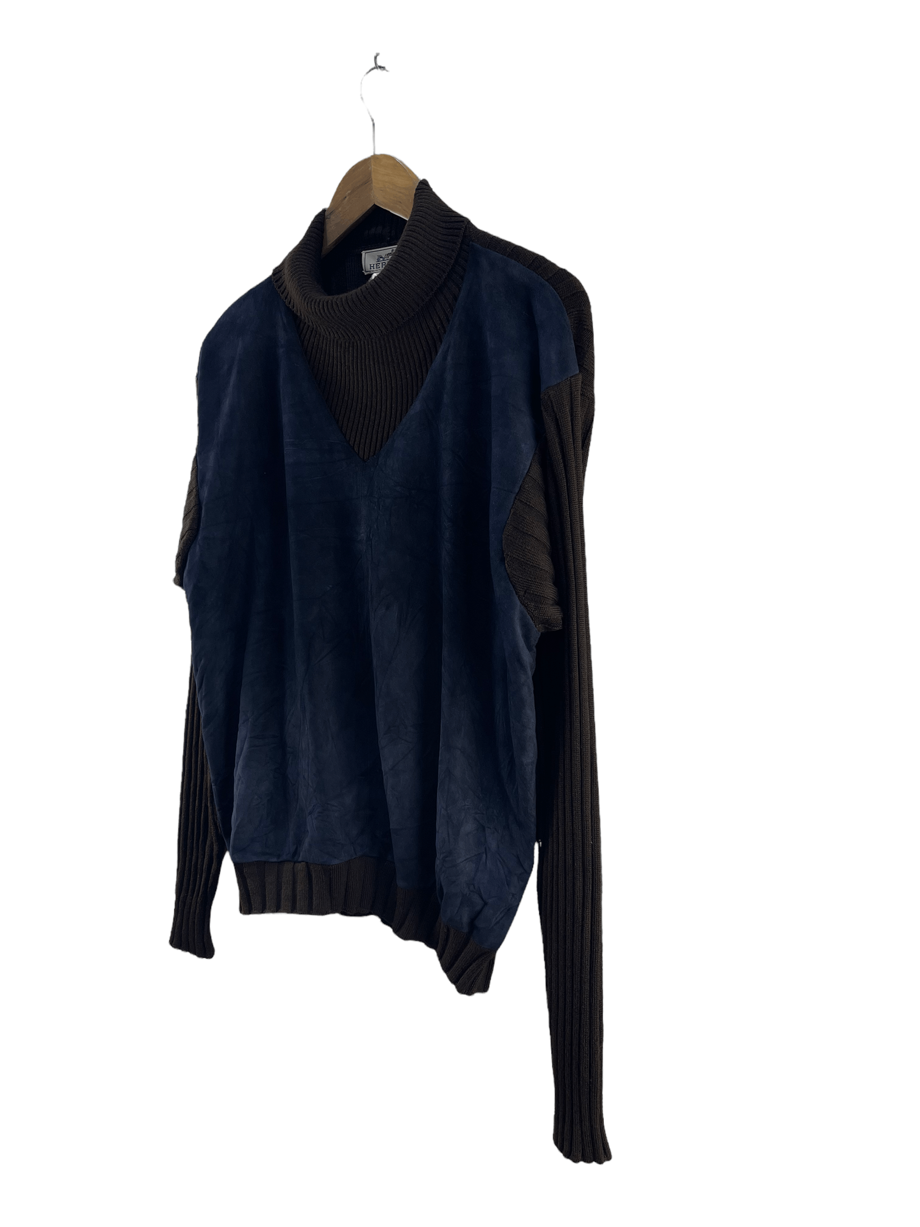 Hermes Vintage Hermes Leather Knitwear Size US M / EU 48-50 / 2 - 5 Thumbnail